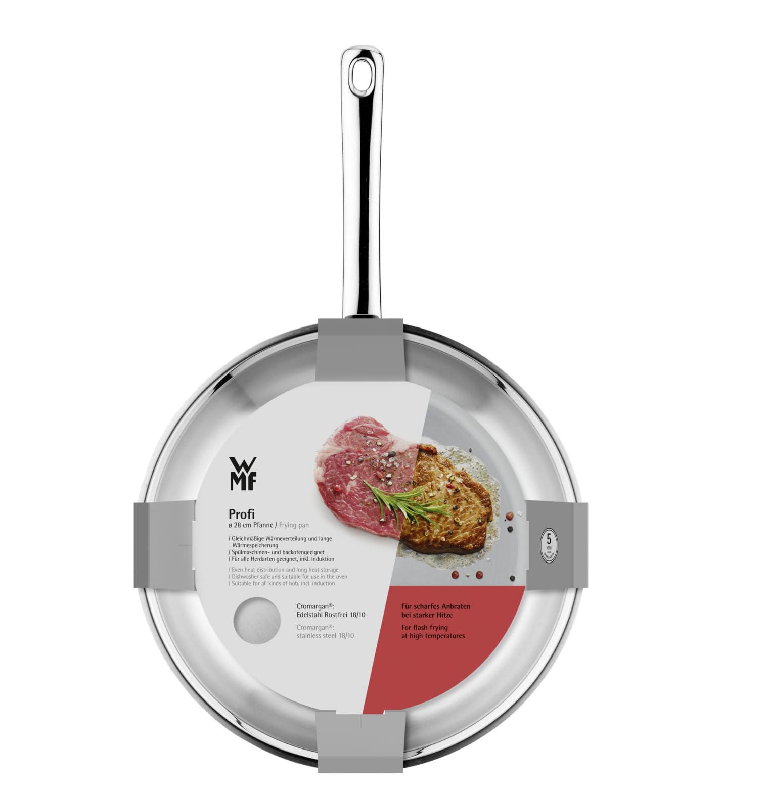wmf-profi-bratpfanne-28-cm-cromargan-edelstahl-unbeschichtet-induktion-backofenf image 6