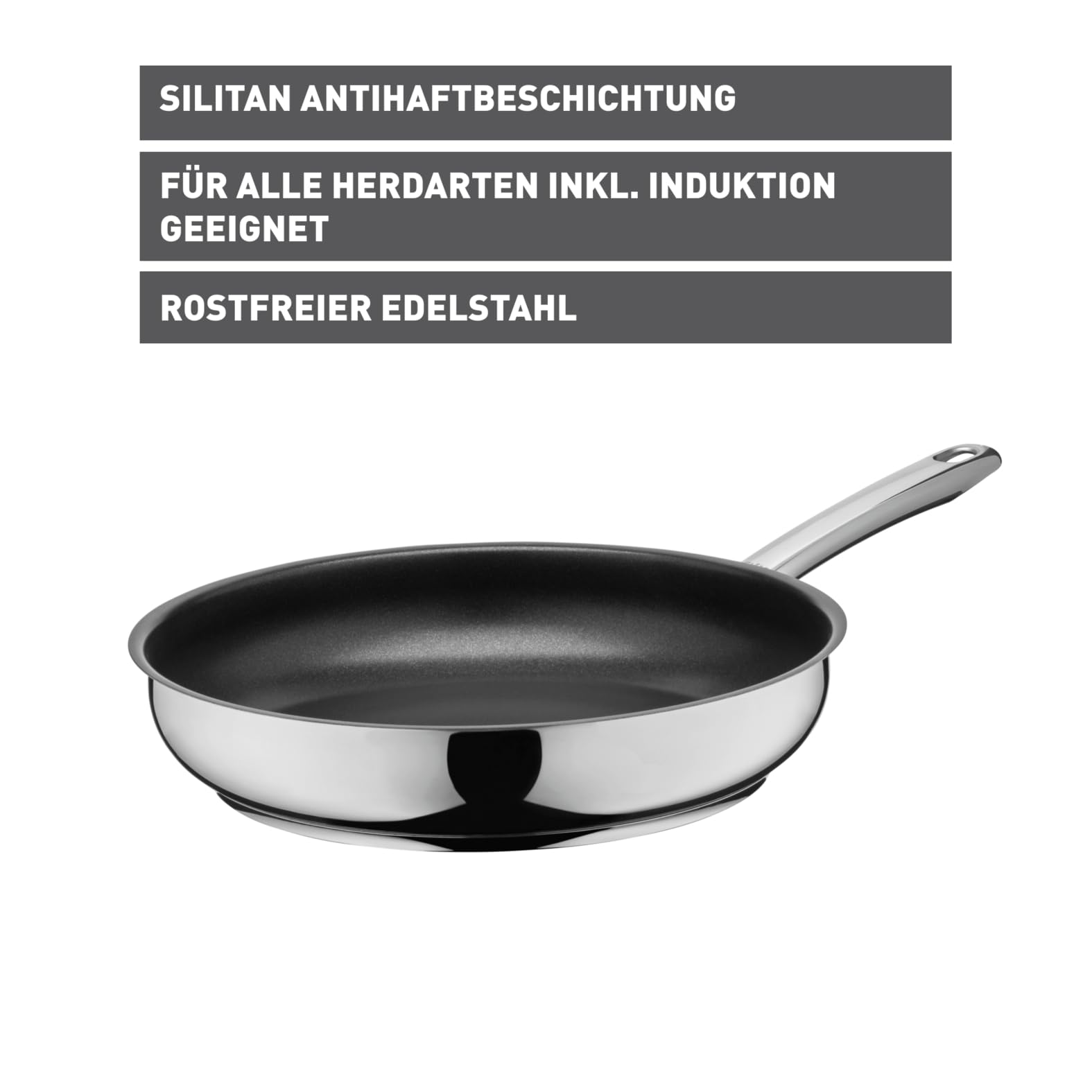 silit-calabria-bratpfanne-28-cm-edelstahl-18-10-mit-silitan-antihaftbeschichtung image 2