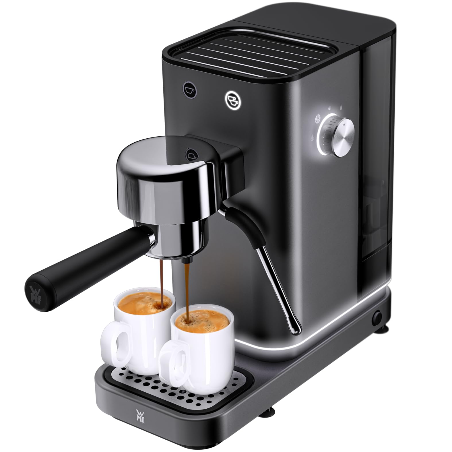 wmf-lumero-siebtr-ger-espressomaschine-1400-watt-15-bar-3-eins-tze-milchaufsch-u image 1