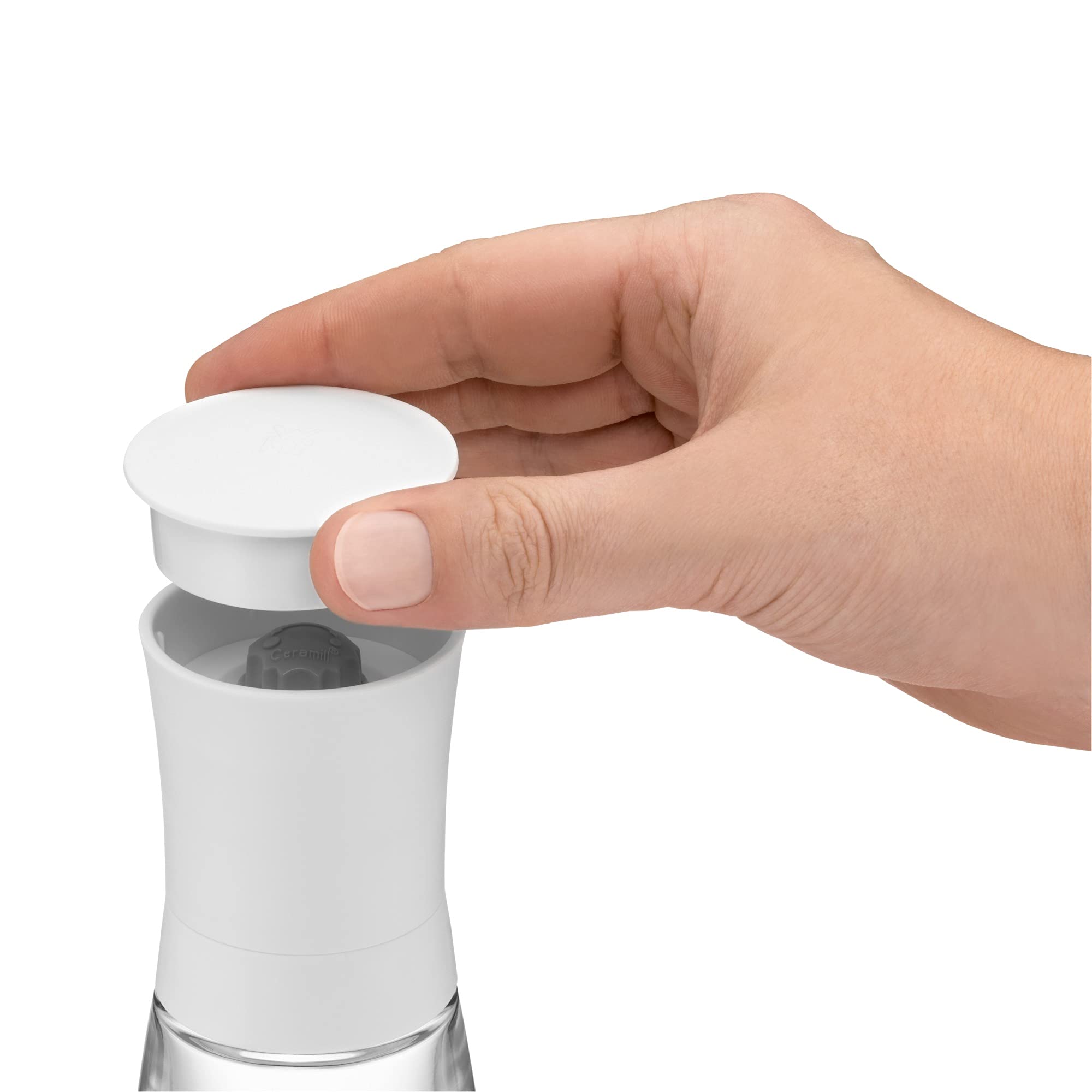 wmf-trend-salz-und-pfefferm-hle-14-cm-keramikmahlwerk-glasbeh-lter-unbef-llt-wei image 5