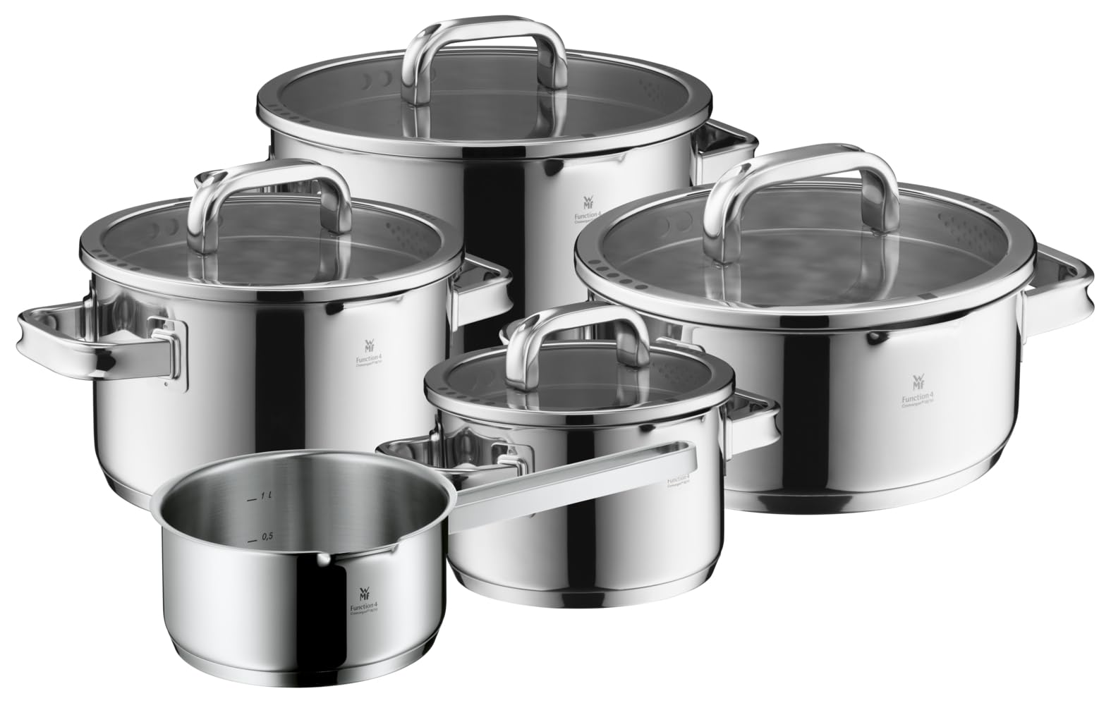 wmf-function-4-advanced-topfset-5-teilig-induktion-glasdeckel-mit-4-abgie-funkti image 1