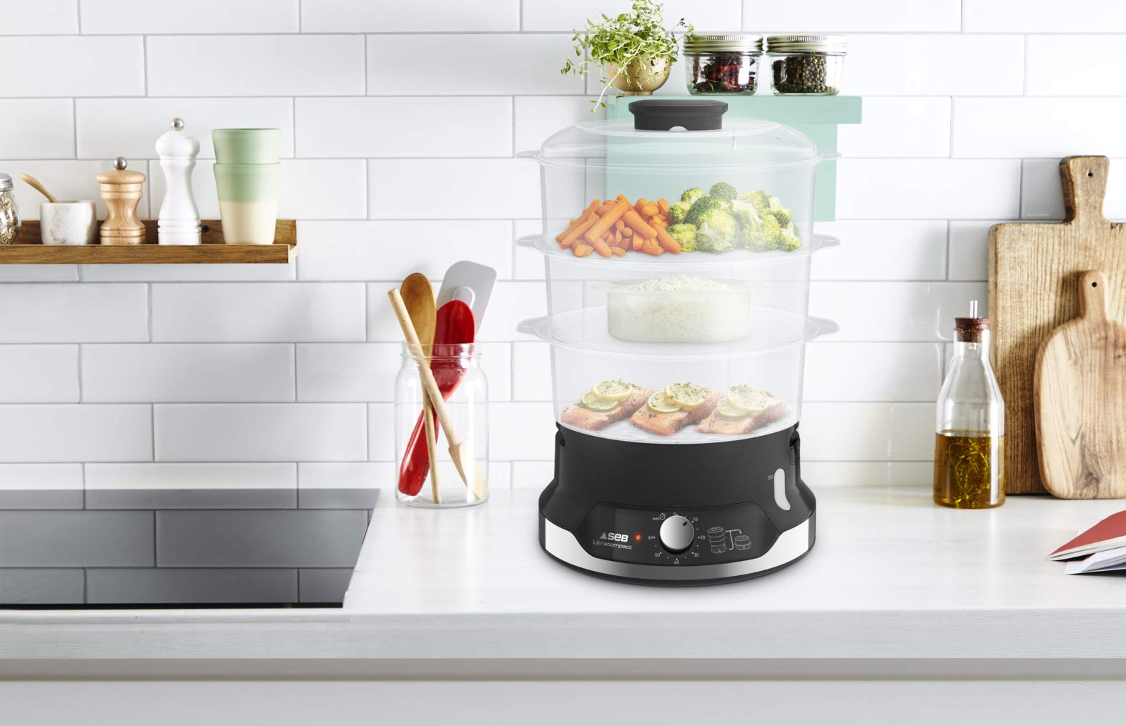 tefal-ultracompact-vc2048-dampfgarer-9-l-stapelbar-60-min-timer-inkl-reiskorb-80 image 6