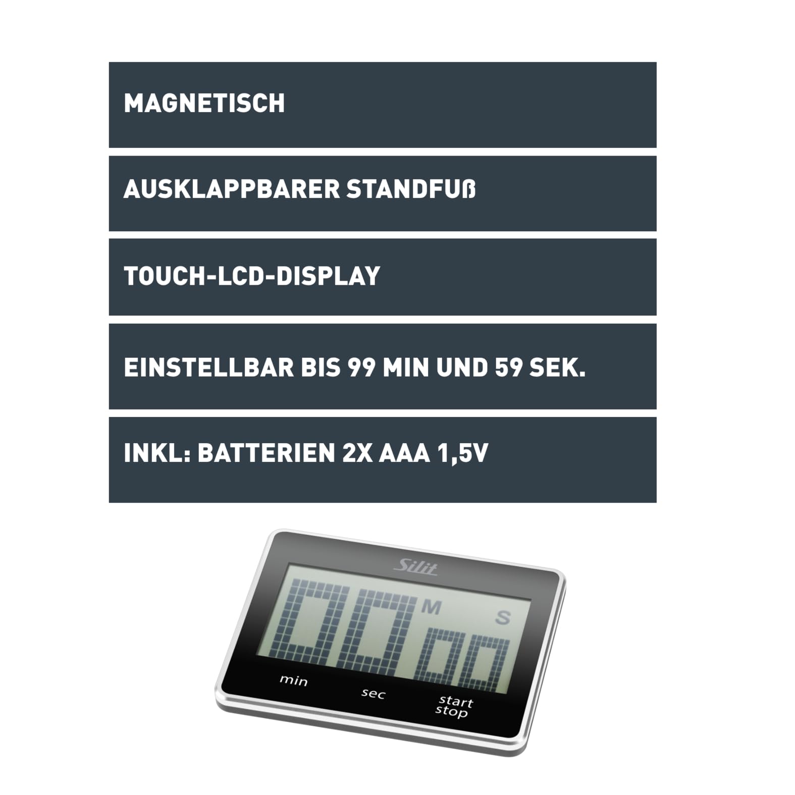 silit-attimo-kurzzeitwecker-digital-k-chentimer-mit-lcd-display-countdown-bis-99 image 2