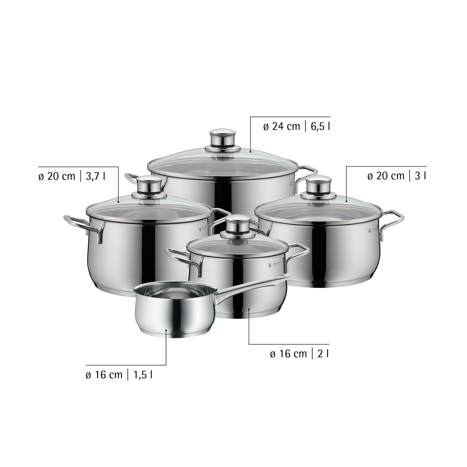 wmf-diadem-plus-topfset-induktion-5-teilig-kochtopf-set-mit-glasdeckeln-cromarga image 8