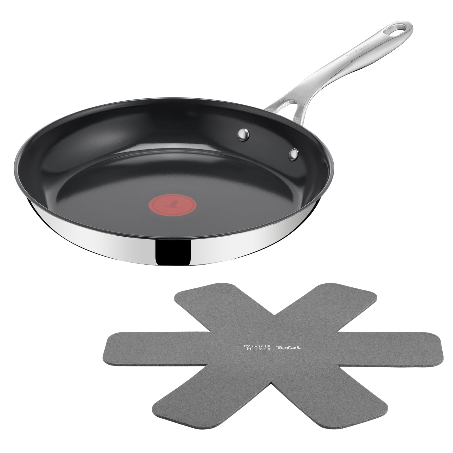 tefal-jamie-oliver-by-direct-cook-bratpfanne-28-cm-edelstahl-keramische-antihaft image 1