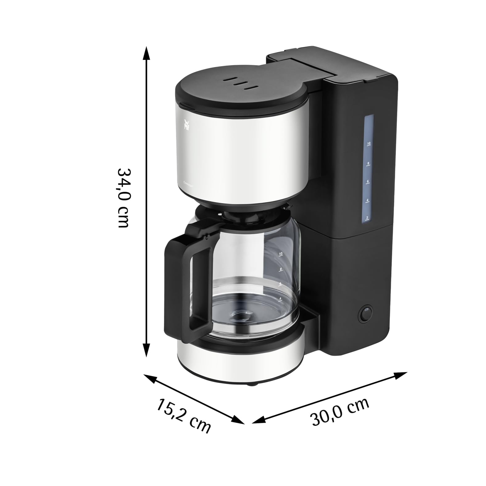 wmf-stelio-aroma-filterkaffeemaschine-mattwei-1000-w-glaskanne-1-25-l-f-r-10-tas image 4