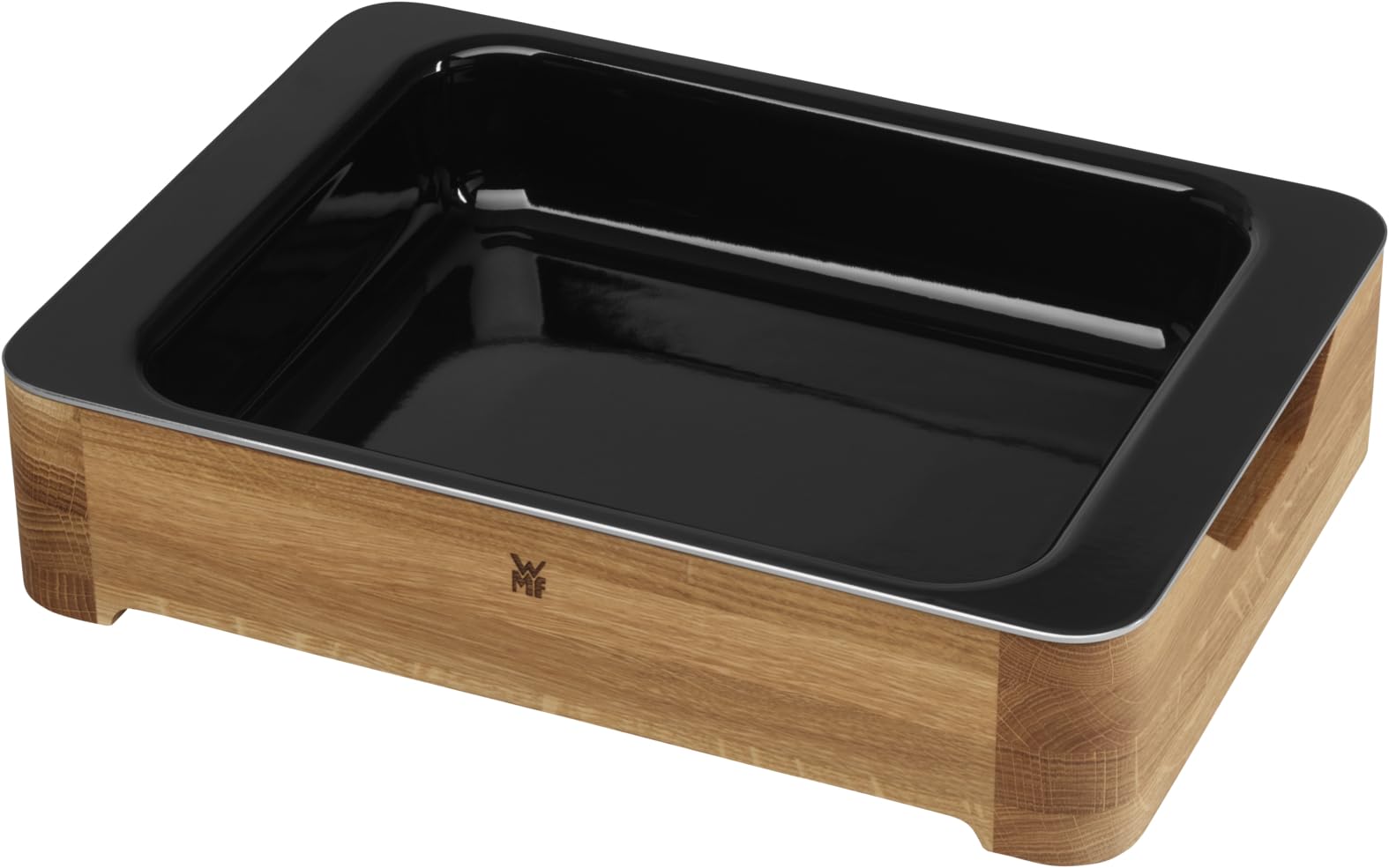 wmf-fusiontec-lasagne-auflaufform-gro-39-x-30-x-9-cm-mit-holz-servierrahmen-high image 2