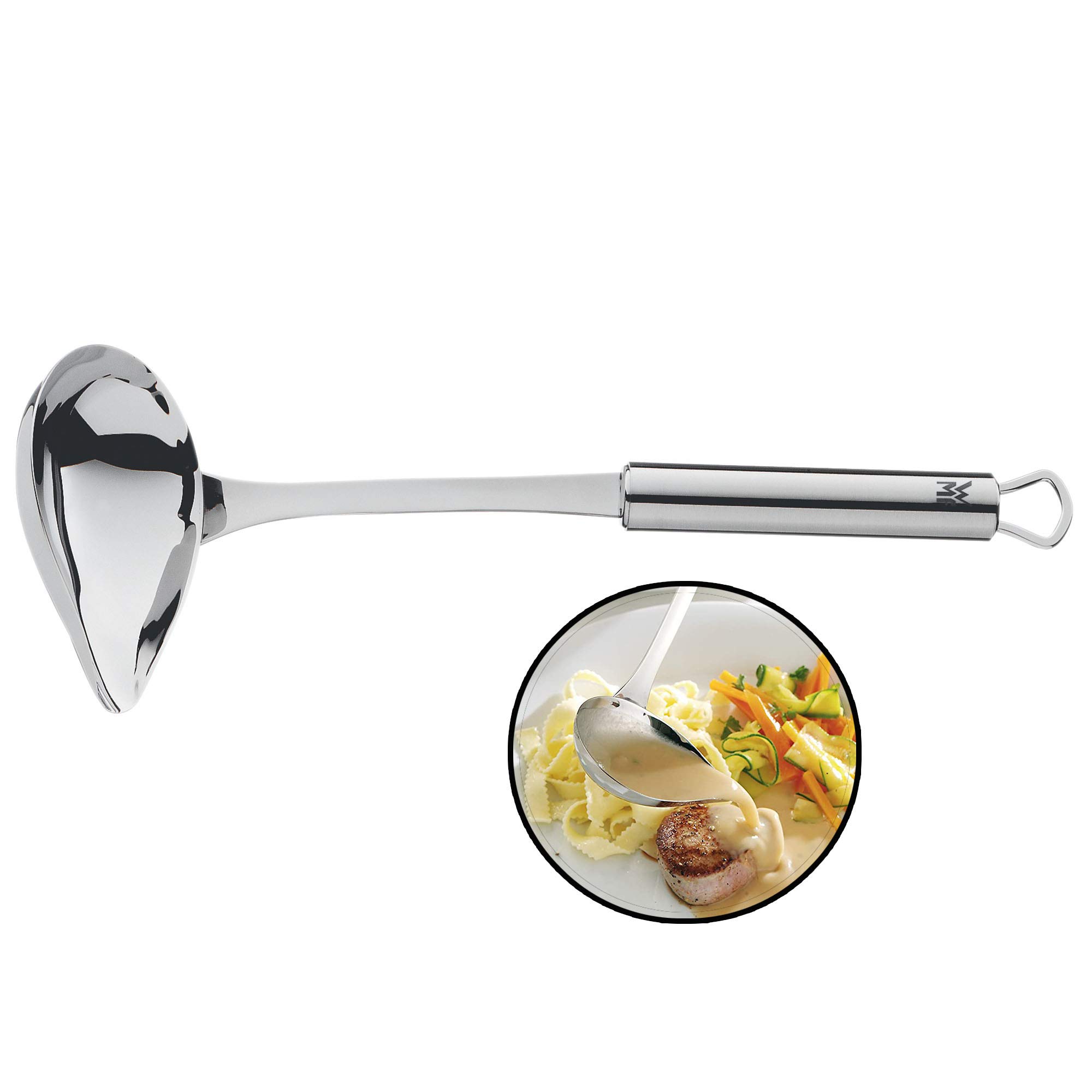 wmf-profi-plus-saucenl-ffel-28-cm-so-enkelle-mit-schnaupe-cromargan-edelstahl-te image 1
