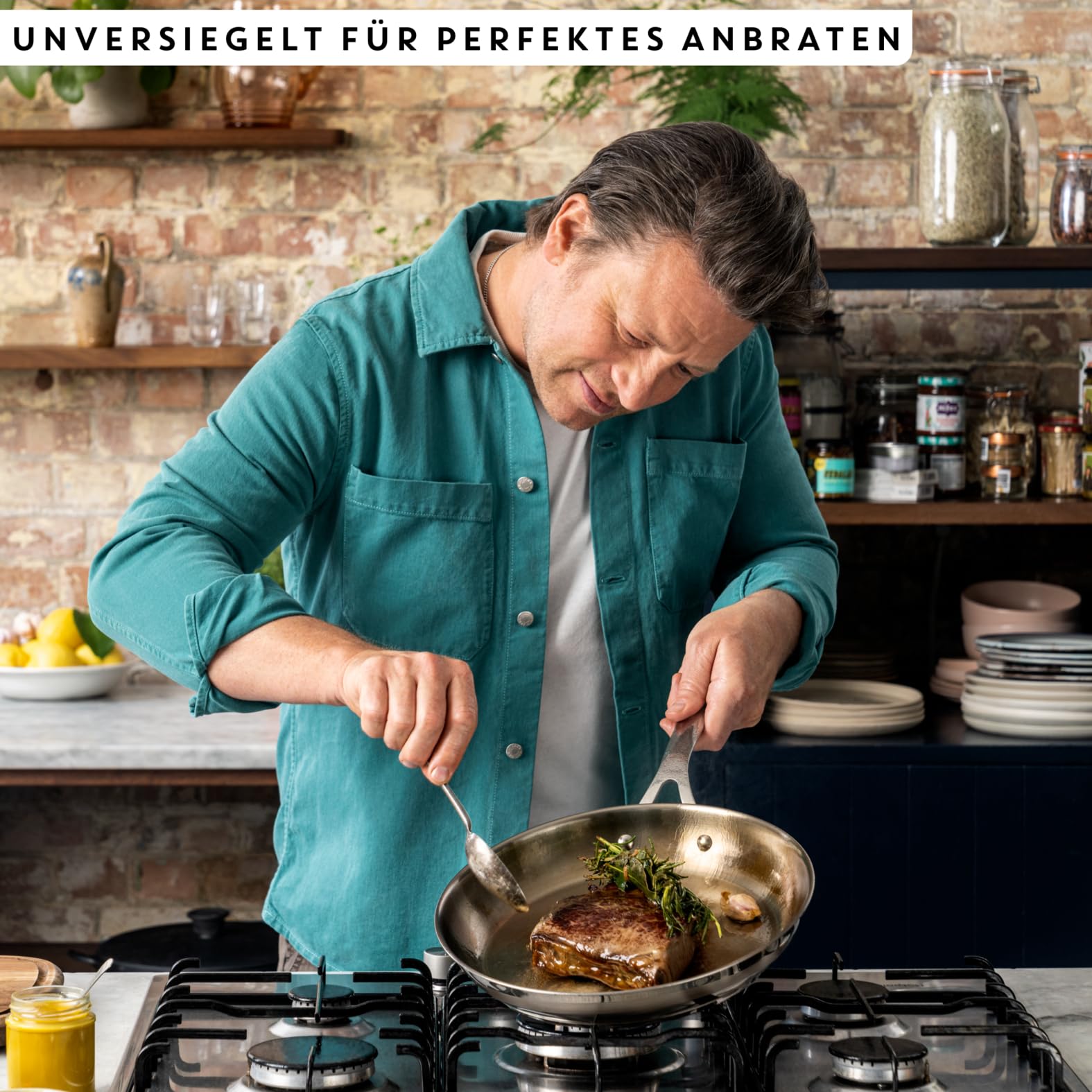 jamie-oliver-by-tefal-cook-smart-bratpfanne-28-cm-unbeschichteter-edelstahl-indu image 2