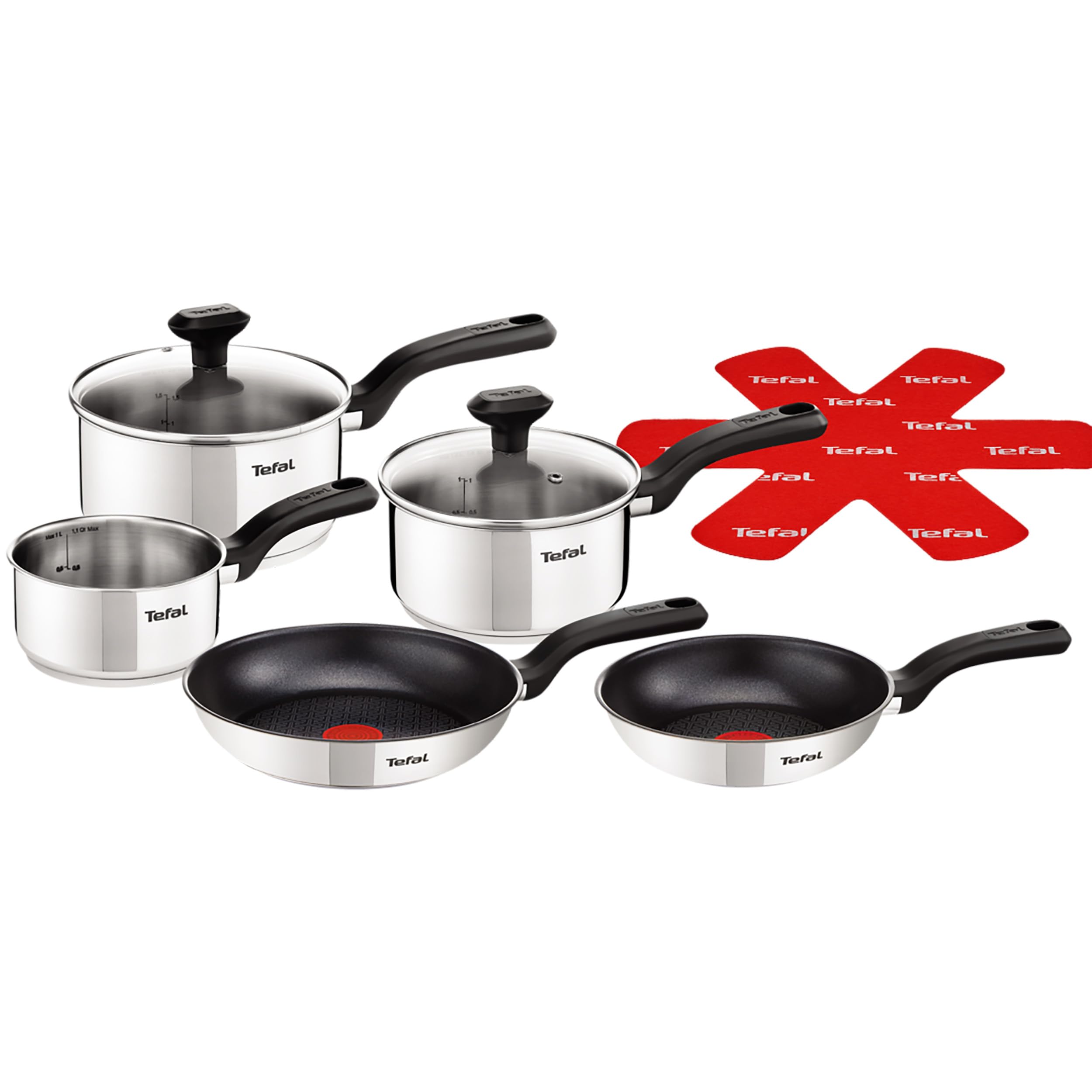 tefal-comfort-max-kochgeschirr-set-11-teilig-edelstahl-18-10-mit-thermo-signal-t image 1