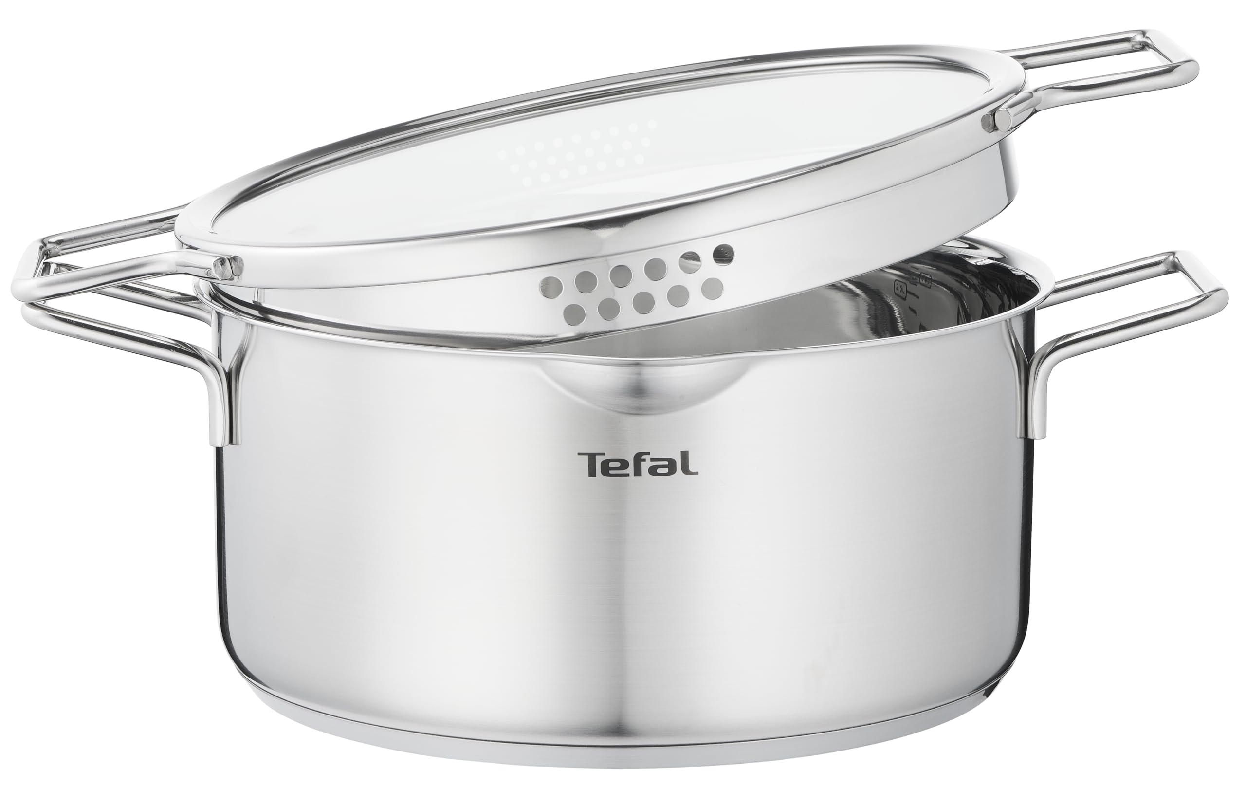 tefal-nordica-kochtopf-20-cm-mit-glasdeckel-edelstahltopf-mit-doppelgriffen-und- image 3