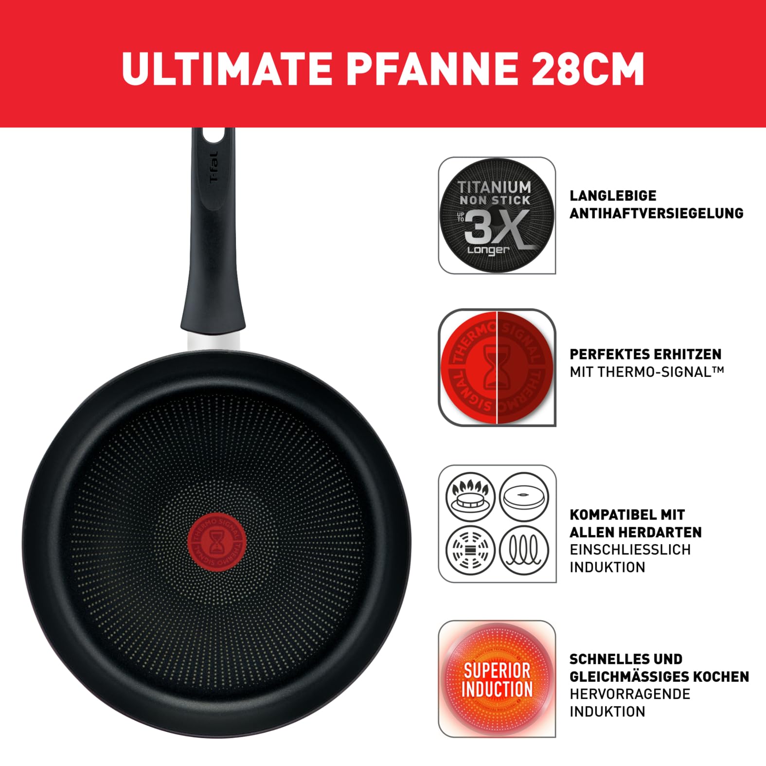 tefal-ultimate-on-bratpfanne-24-cm-induktion-aluminiumpfanne-mit-hohem-rand-tita image 3