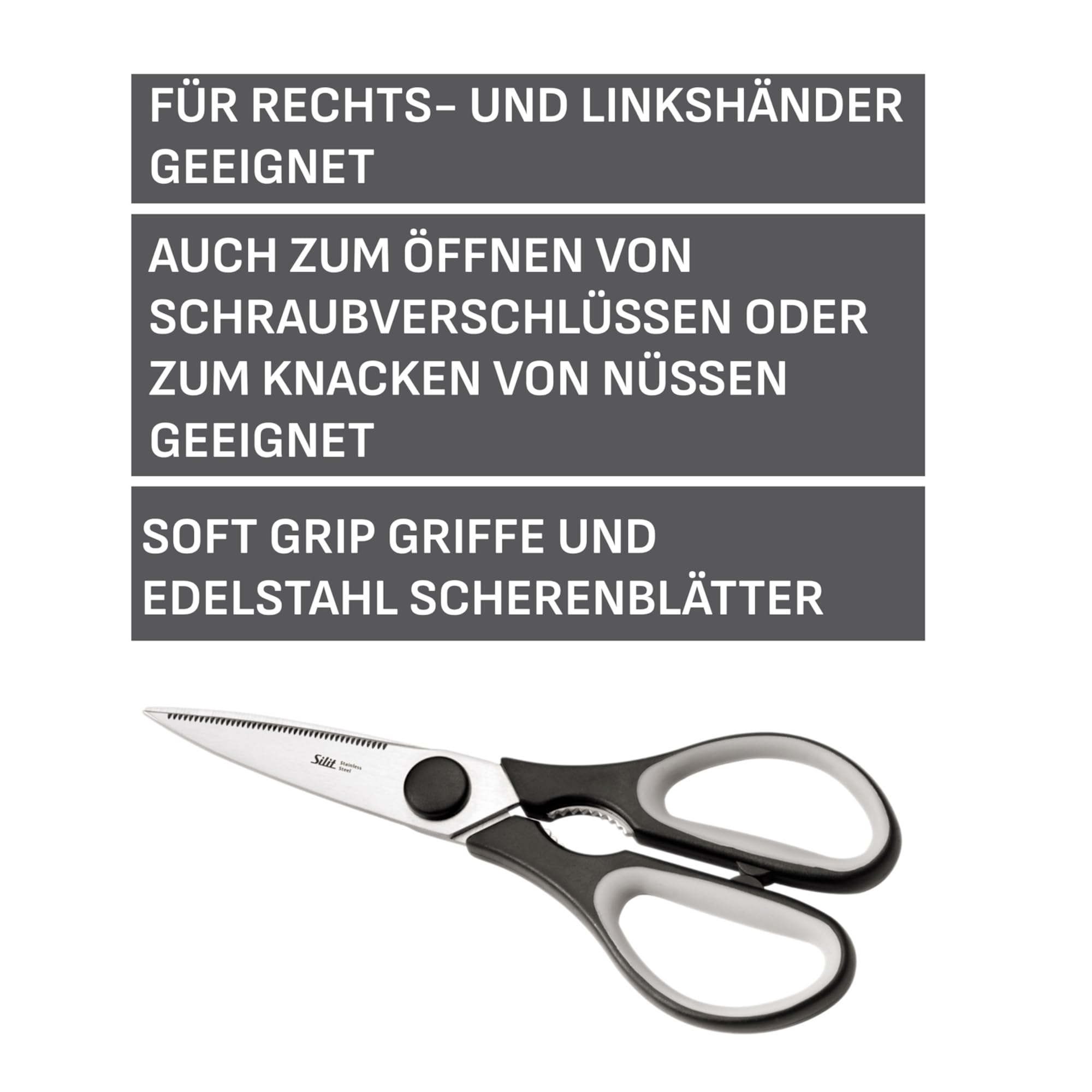 silit-varieta-k-chenschere-21-cm-universalschere-mit-s-geschliff-softgriff-edels image 2