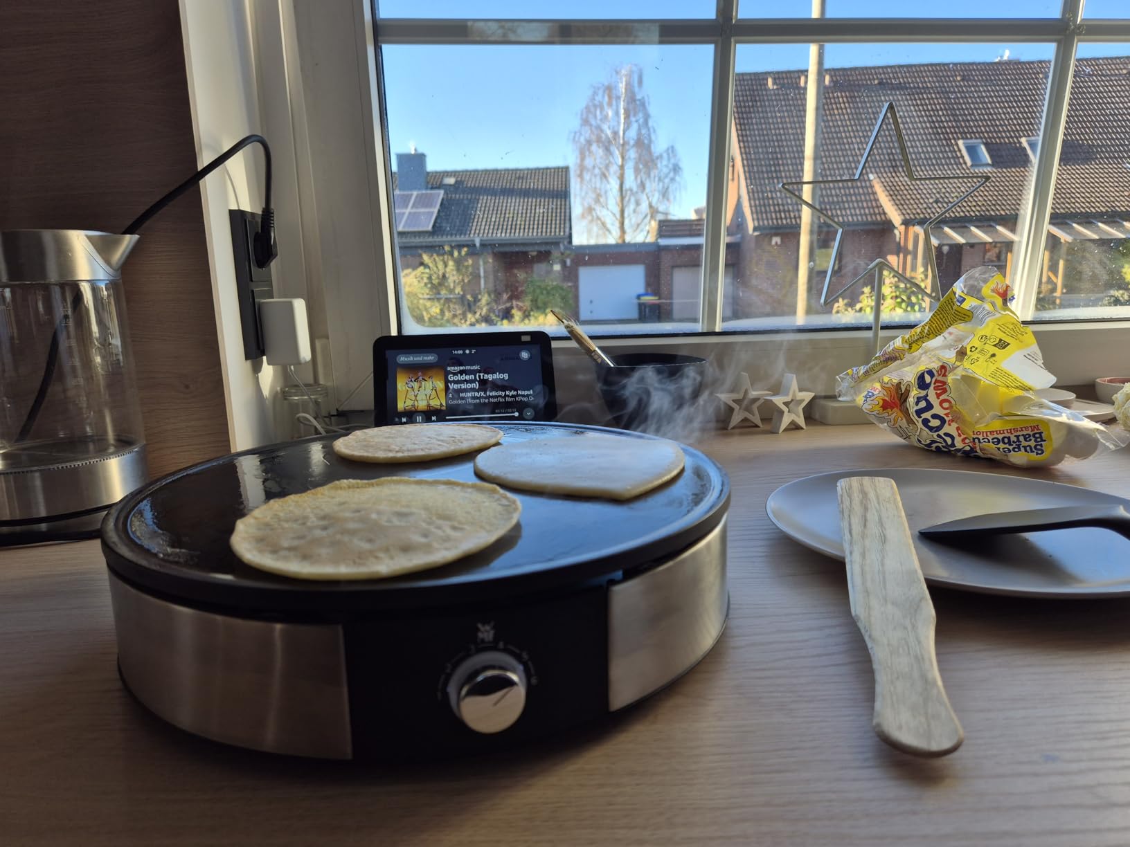 Gut durchdachte Crêpesmaschine