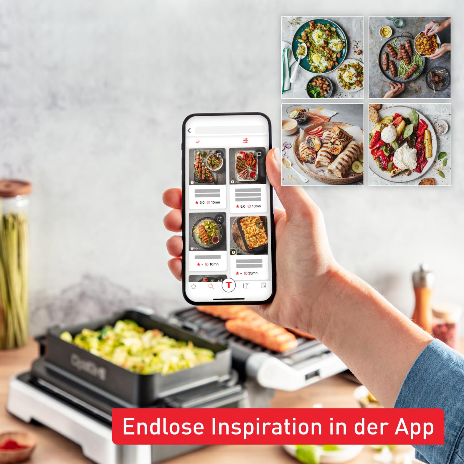 tefal-optigrill-4in1-gc776d10-intelligenter-grill-bbq-backofen-und-komplettmahlz image 6