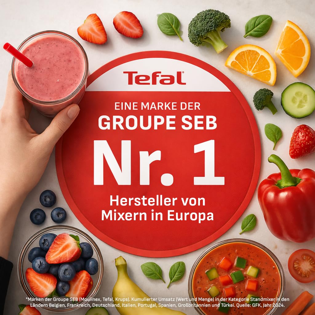 tefal-quickchef-hb672830-2-in-1-stabmixer-und-zerkleinerer-1000-w-powelix-messer image 2
