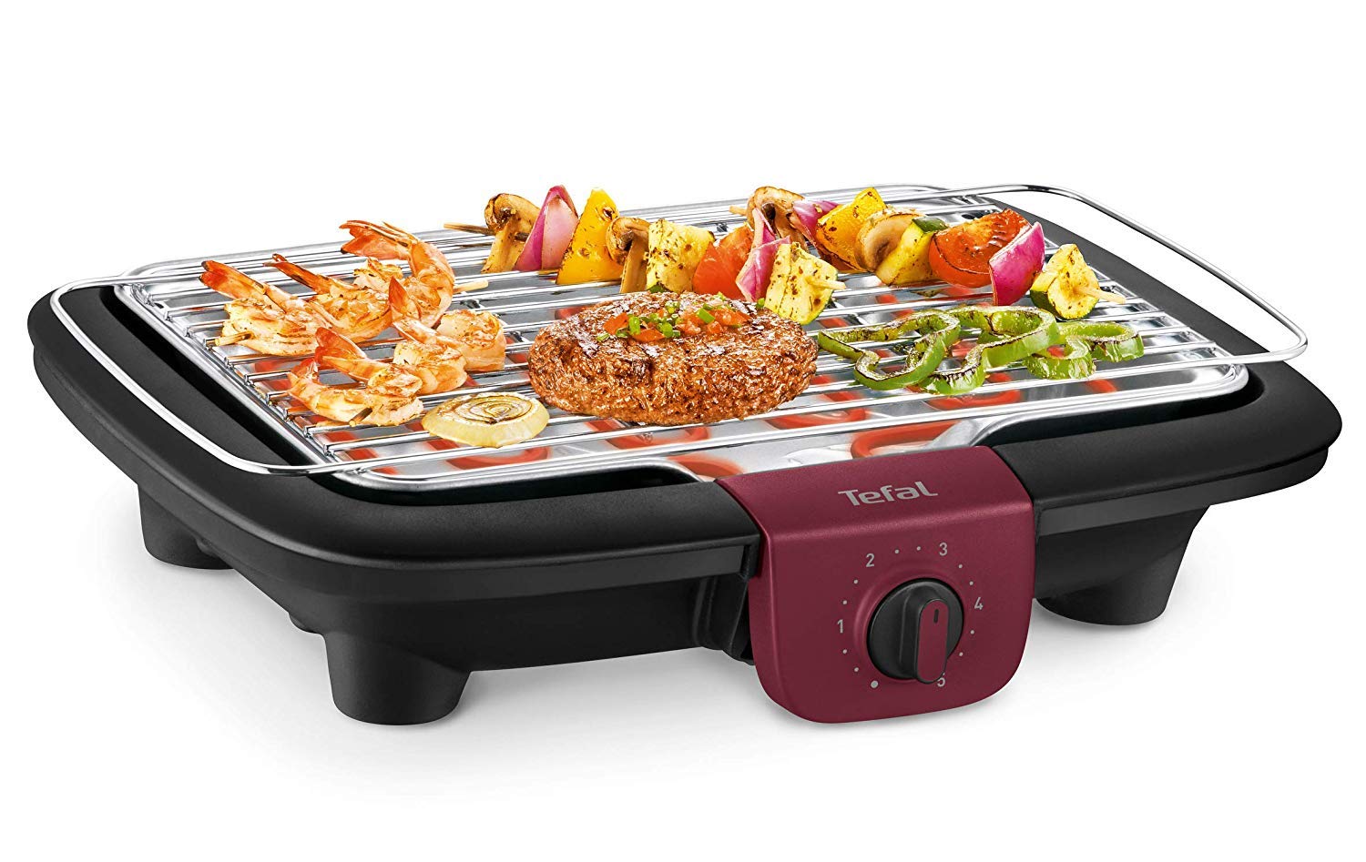 tefal-easygrill-bg90f5-elektrischer-standgrill-2300-w-mit-standf-en-f-r-drau-en- image 3