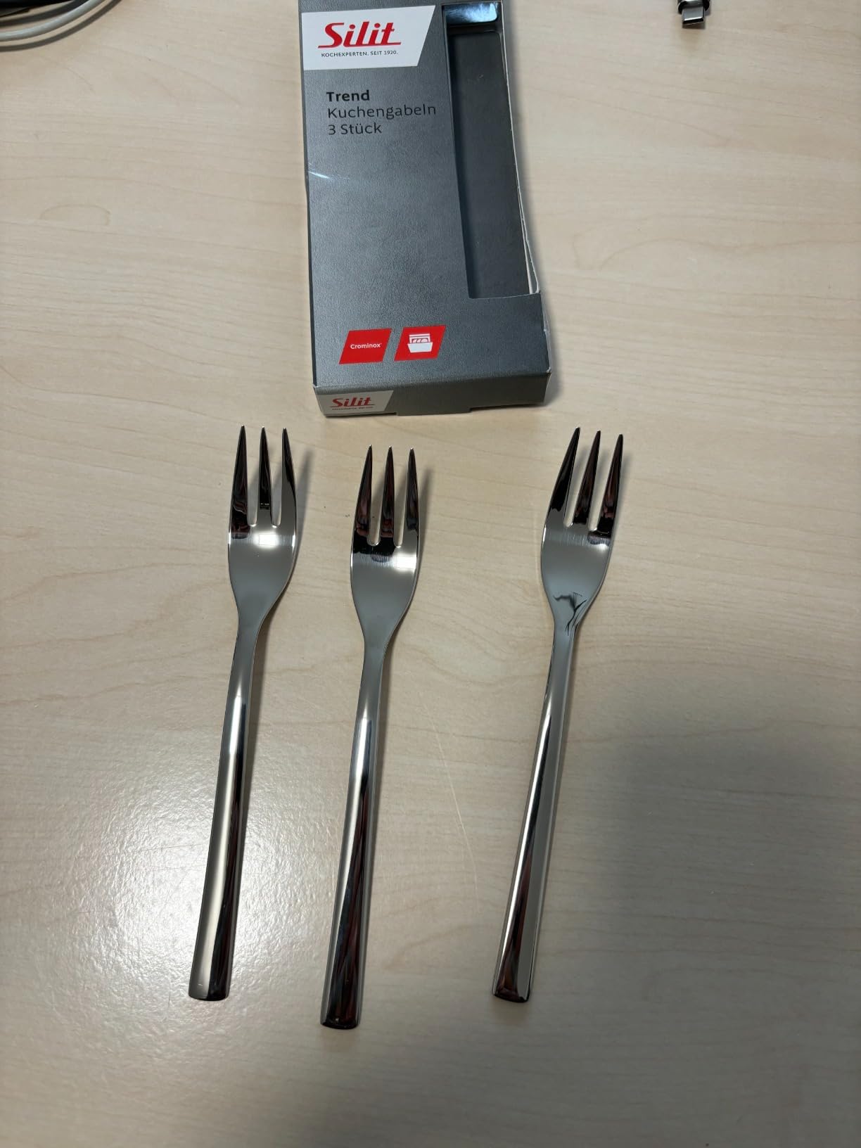 Elegante Kuchengabeln