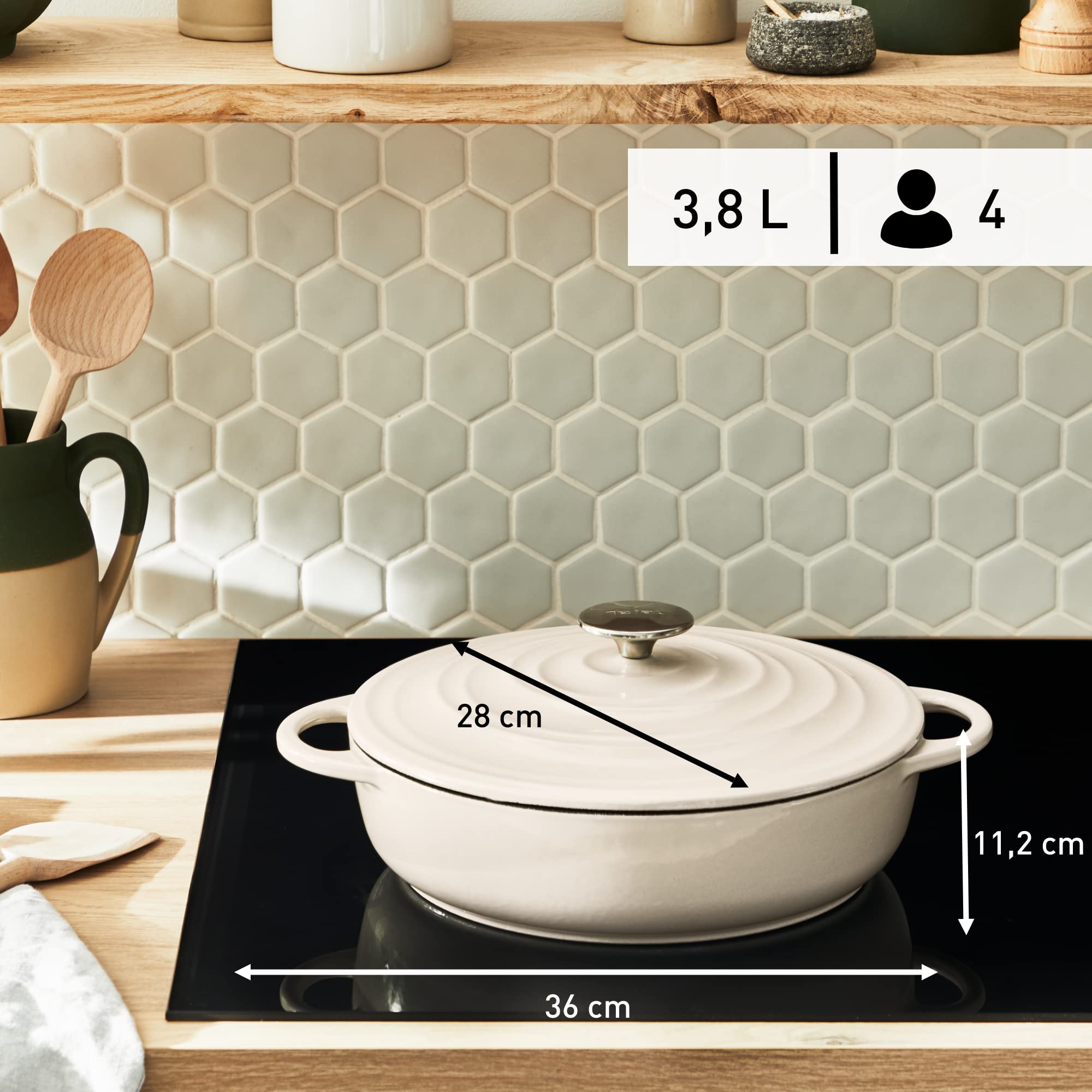 tefal-lov-servierpfanne-28-cm-aus-97-wiedergewonnenem-gusseisen-emaille-beschich image 3