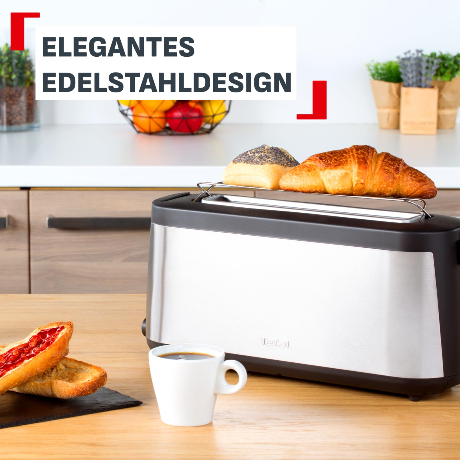 tefal-element-tl430811-langschlitz-toaster-edelstahl-schwarz-mit-integriertem-br image 3