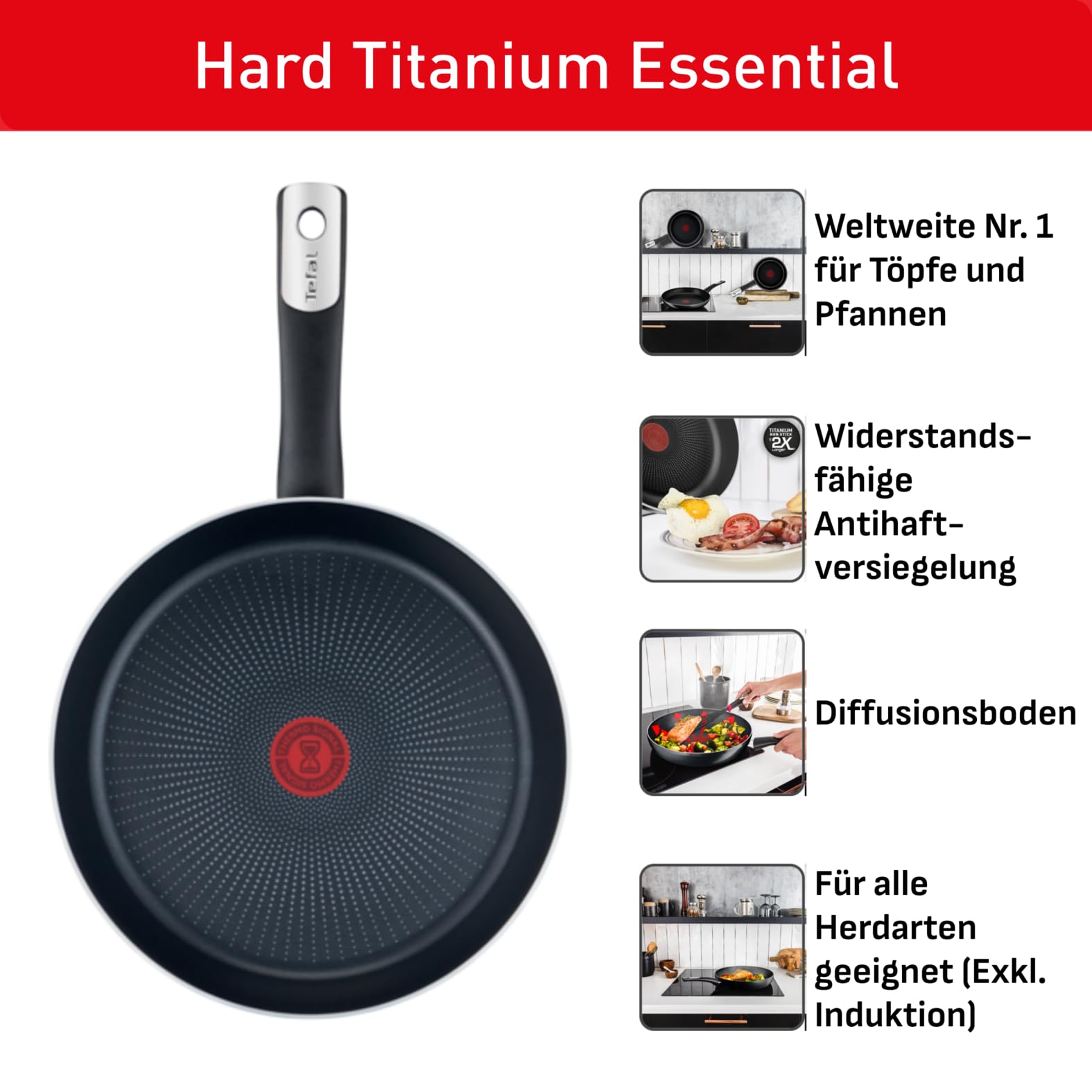 tefal-hard-titanium-essential-bratpfanne-28-cm-c38806-mit-thermo-signal-2x-titan image 2