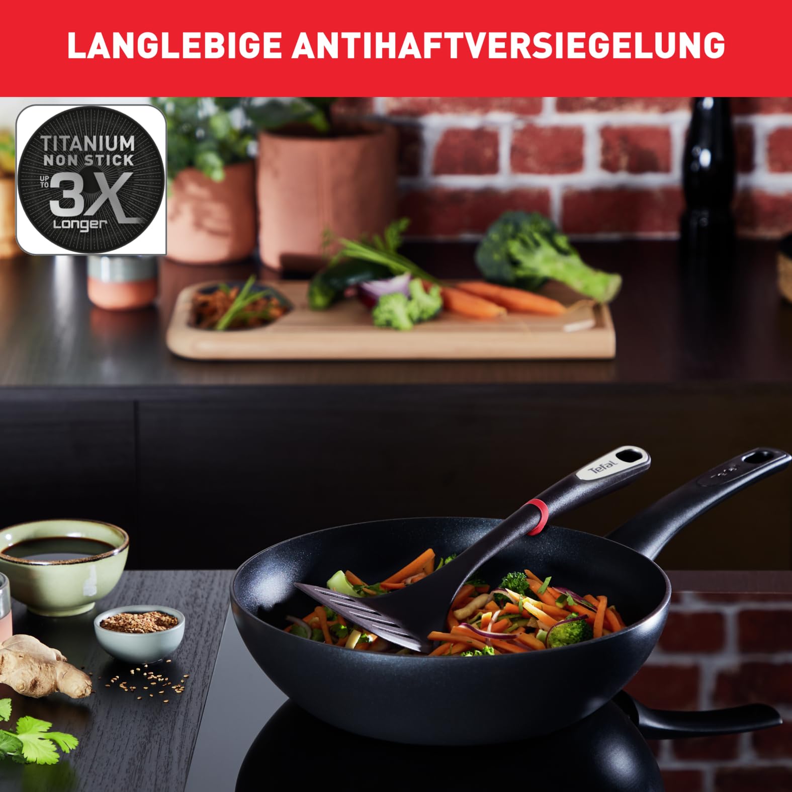 tefal-ultimate-on-wokpfanne-28-cm-antihaft-mit-titanpartikel-verst-rkung-thermo- image 3