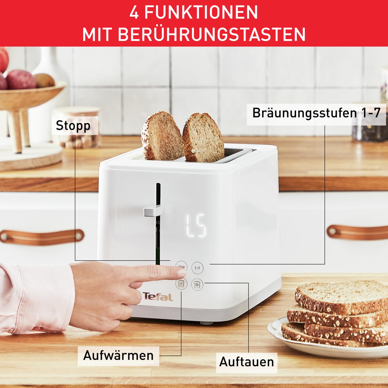 tefal-tt6931-sense-toaster-7-br-unungsstufen-digitaldisplay-mit-countdown-auftau image 3