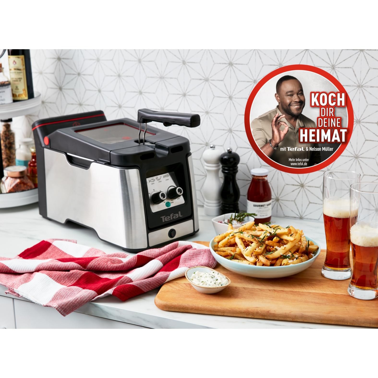 tefal-clear-duo-fritteuse-fr600d-1-2-kg-kapazit-t-thermostat-timer-beschlagfreie image 2