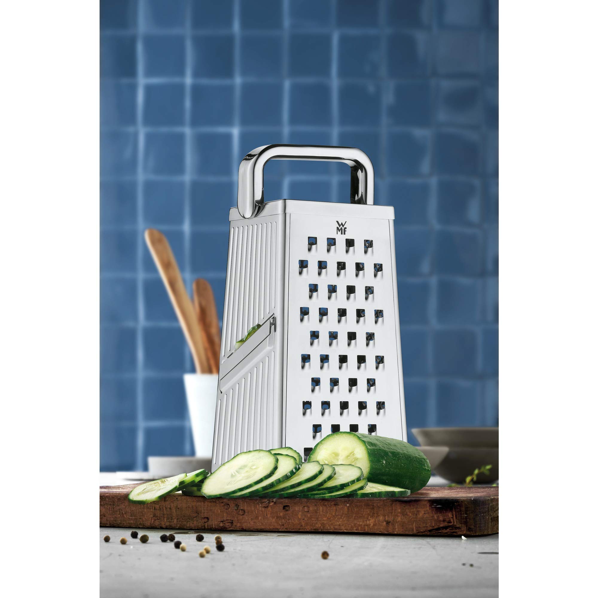 wmf-top-tools-vierkantreibe-28-5-cm-kartoffelreibe-und-gurkenhobel-cromargan-ede image 8
