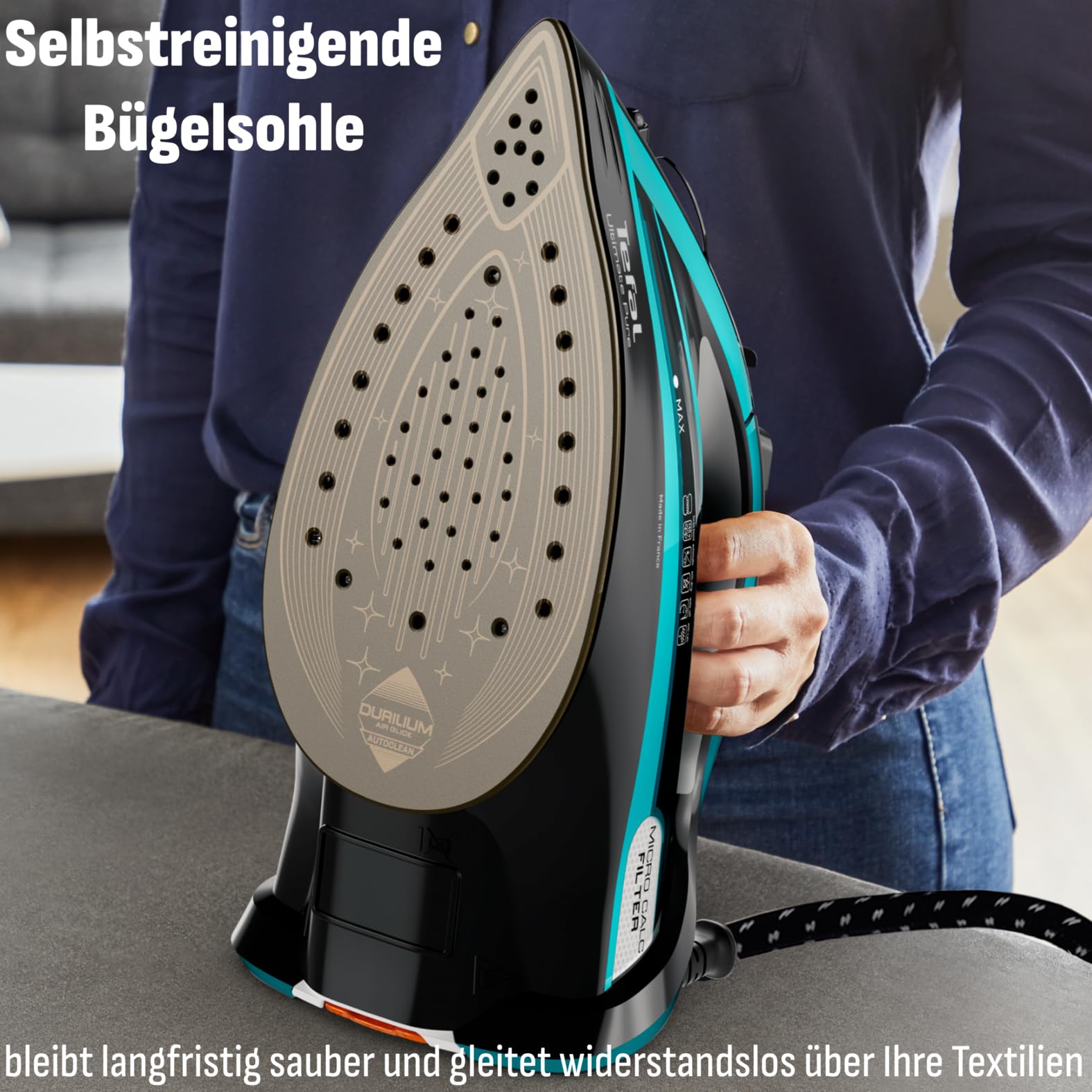 tefal-fv9844-ultimate-pure-dampfb-geleisen-3200-w-micro-calc-kalkfilter-durilium image 5