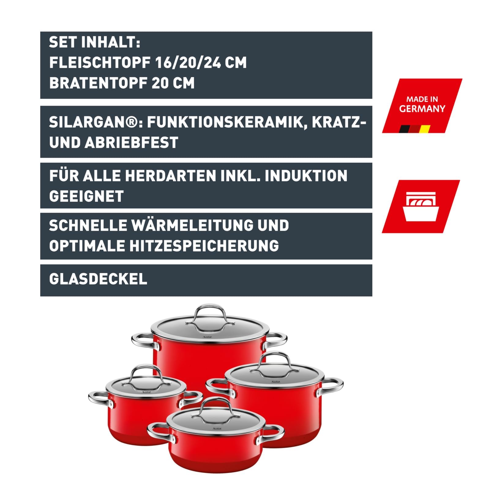 silit-passion-red-topfset-4-teilig-mit-glasdeckel-silargan-funktionskeramik-indu image 2