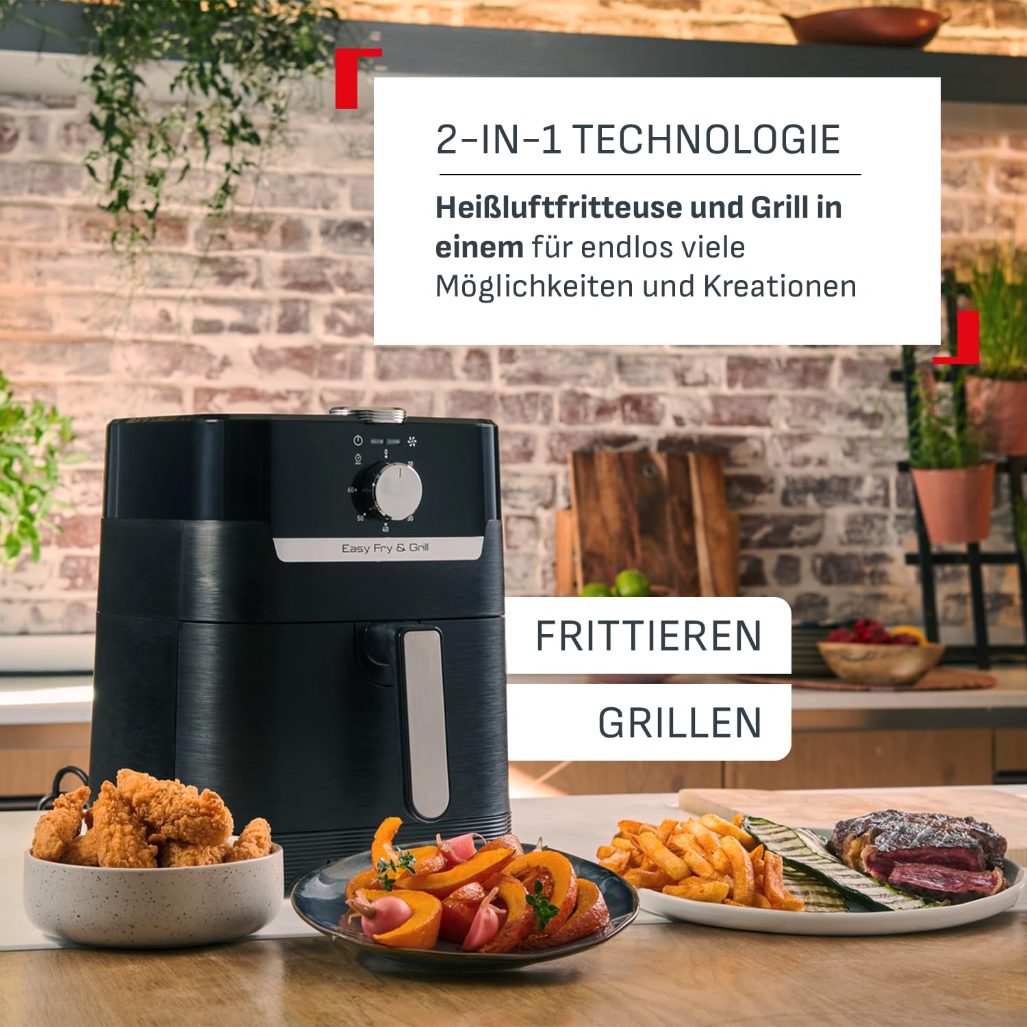 tefal-ey5018-easy-fry-grill-classic-air-fryer-xl-2-in-1-hei-luftfritteuse-mit-gr image 2