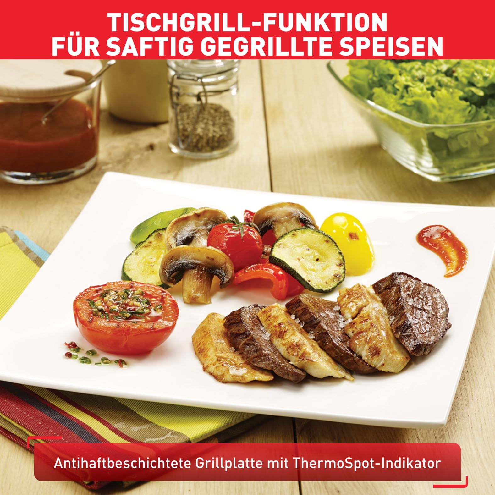 tefal-raclette-grill-ambiance-re4588-raclette-f-r-10-personen-mit-tischgrill-fun image 5