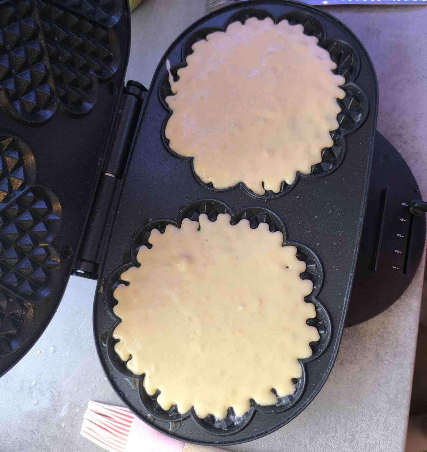 Herzwaffeln zum Verlieben