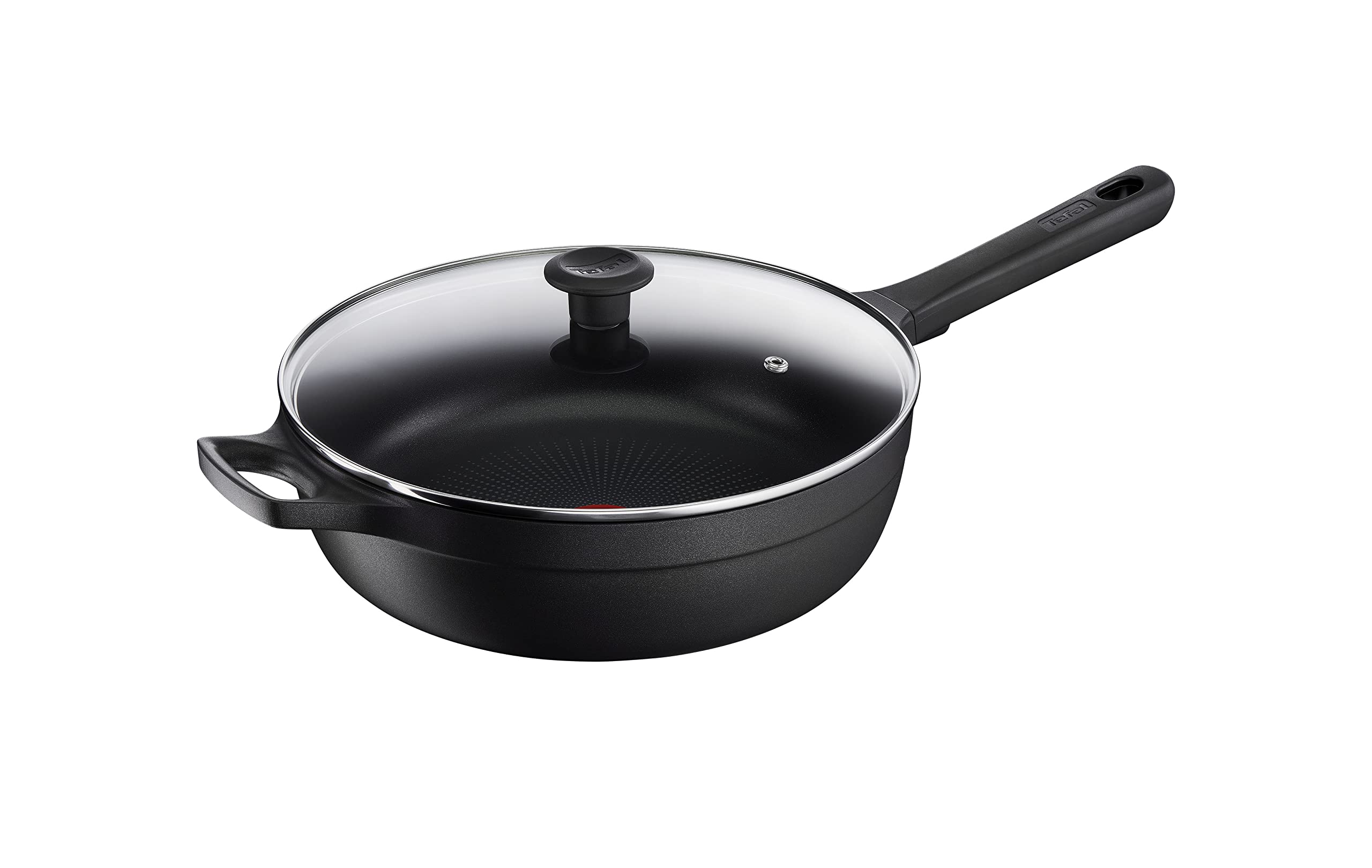 tefal-trattoria-pro-g61237-schmorpfanne-28-cm-mit-deckel-aluguss-titanium-2x-ant image 1