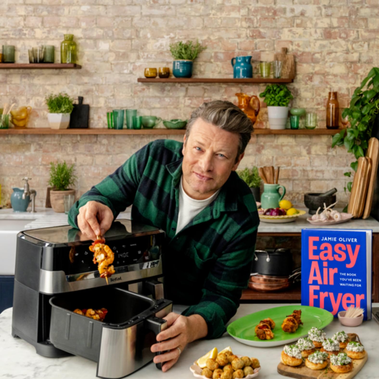 tefal-jamie-oliver-by-tefal-dual-drawer-hei-luftfritteuse-8-3-l-ey90jde1-airfrye image 2