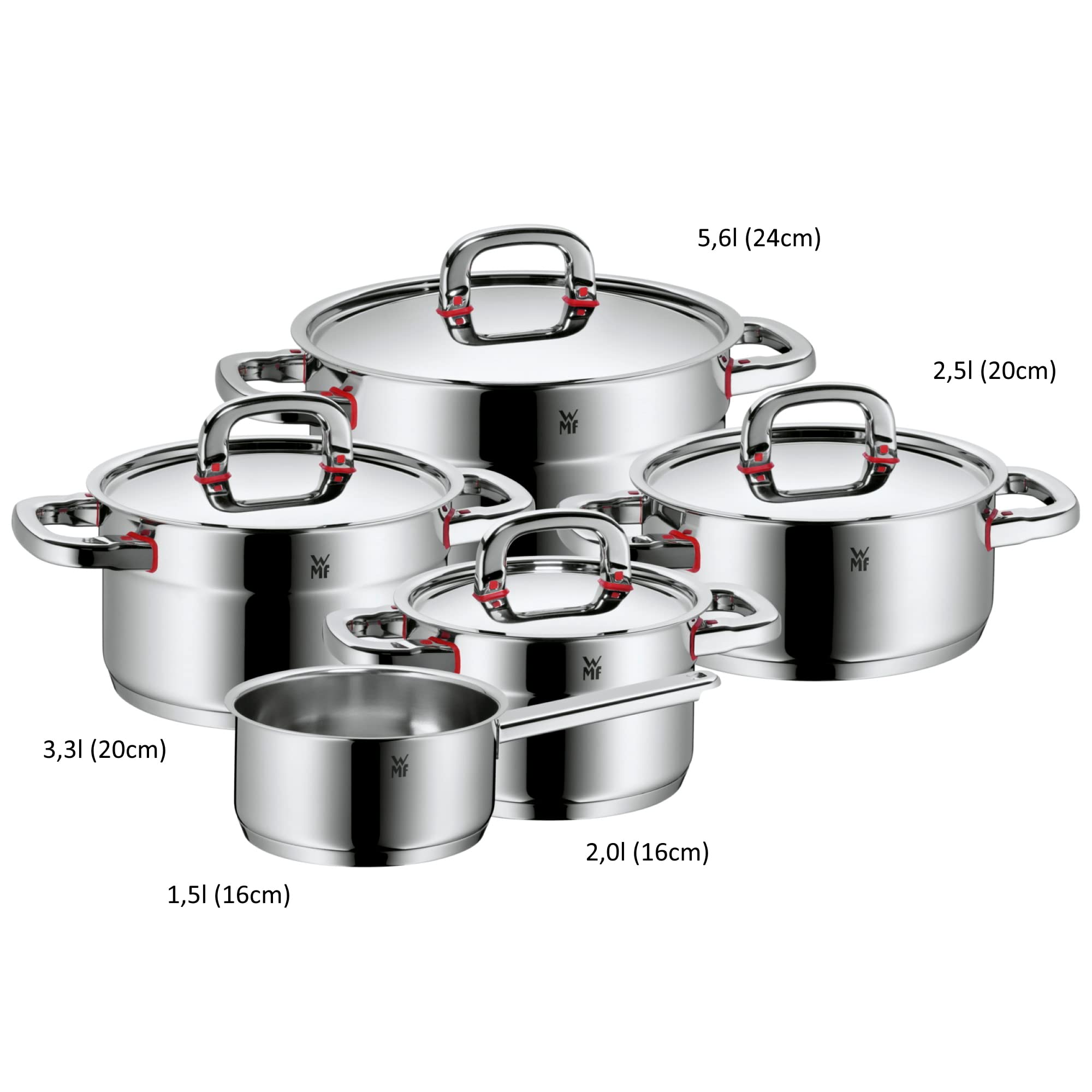 wmf-premium-one-topfset-induktion-5-teilig-kochtopf-set-mit-metalldeckeln-cromar image 3