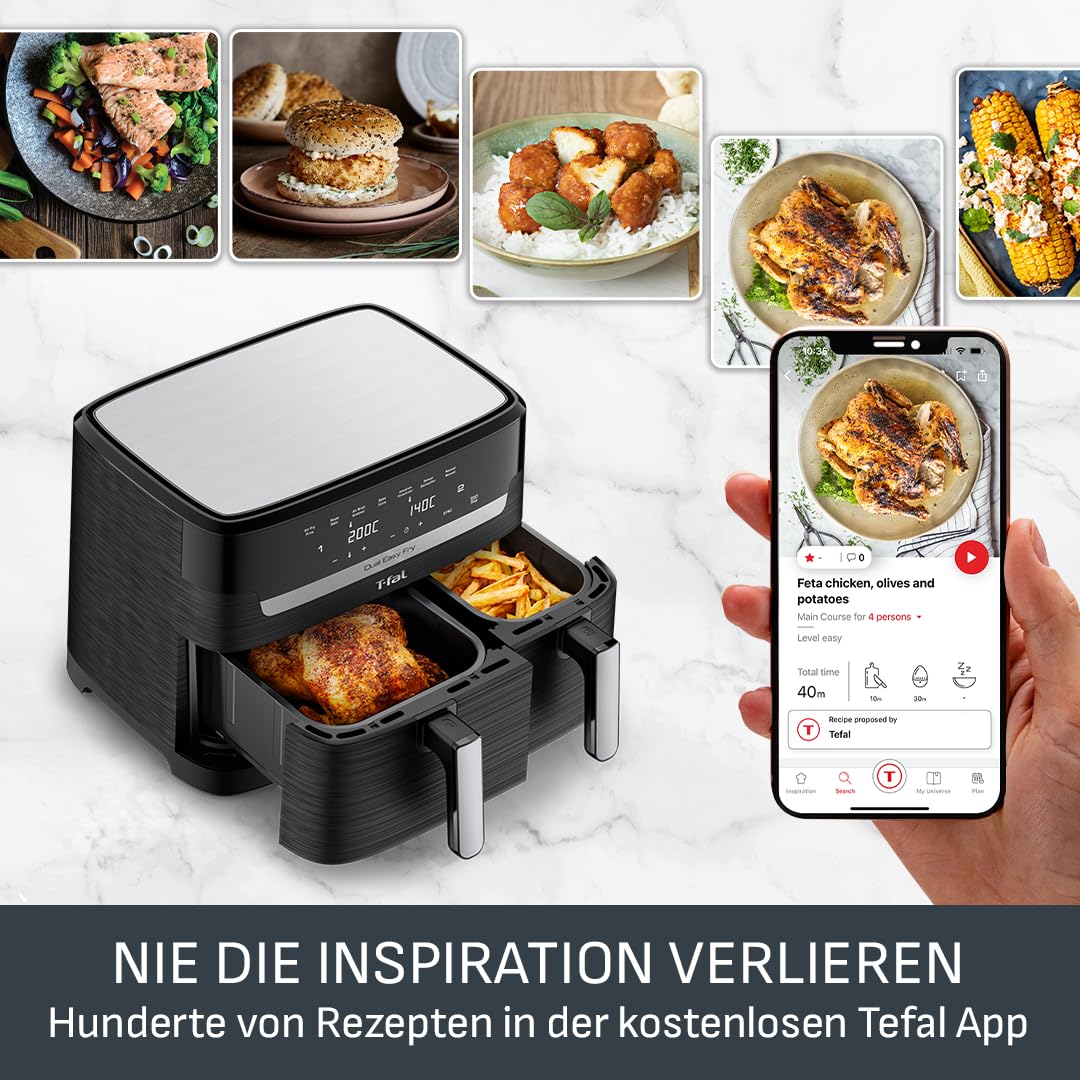 tefal-dual-easy-fry-ey9018-hei-luftfritteuse-mit-2-kammern-8-3-l-doppelkammer-ai image 5