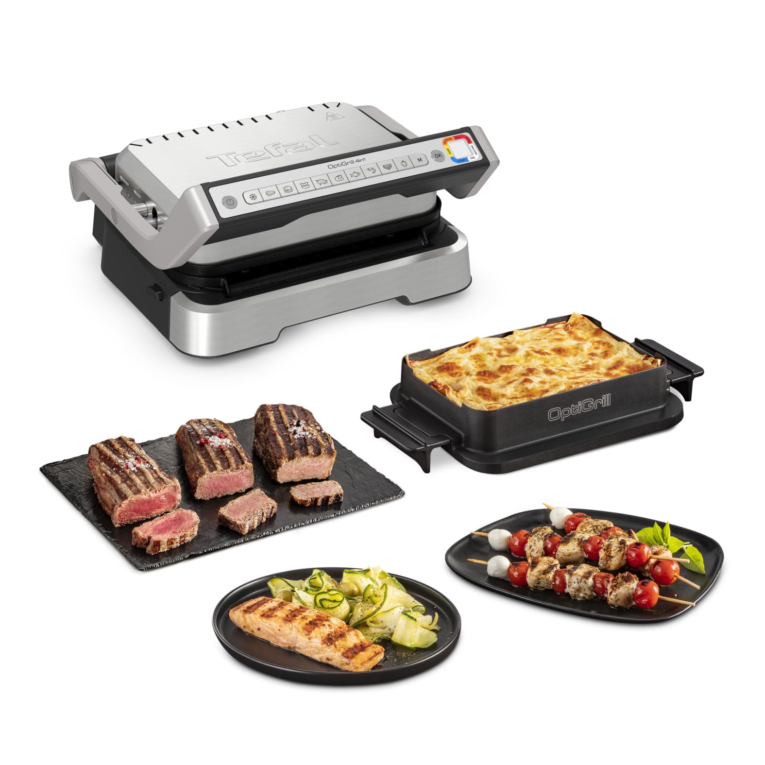 tefal-optigrill-4in1-gc776d10-intelligenter-grill-bbq-backofen-und-komplettmahlz image 1