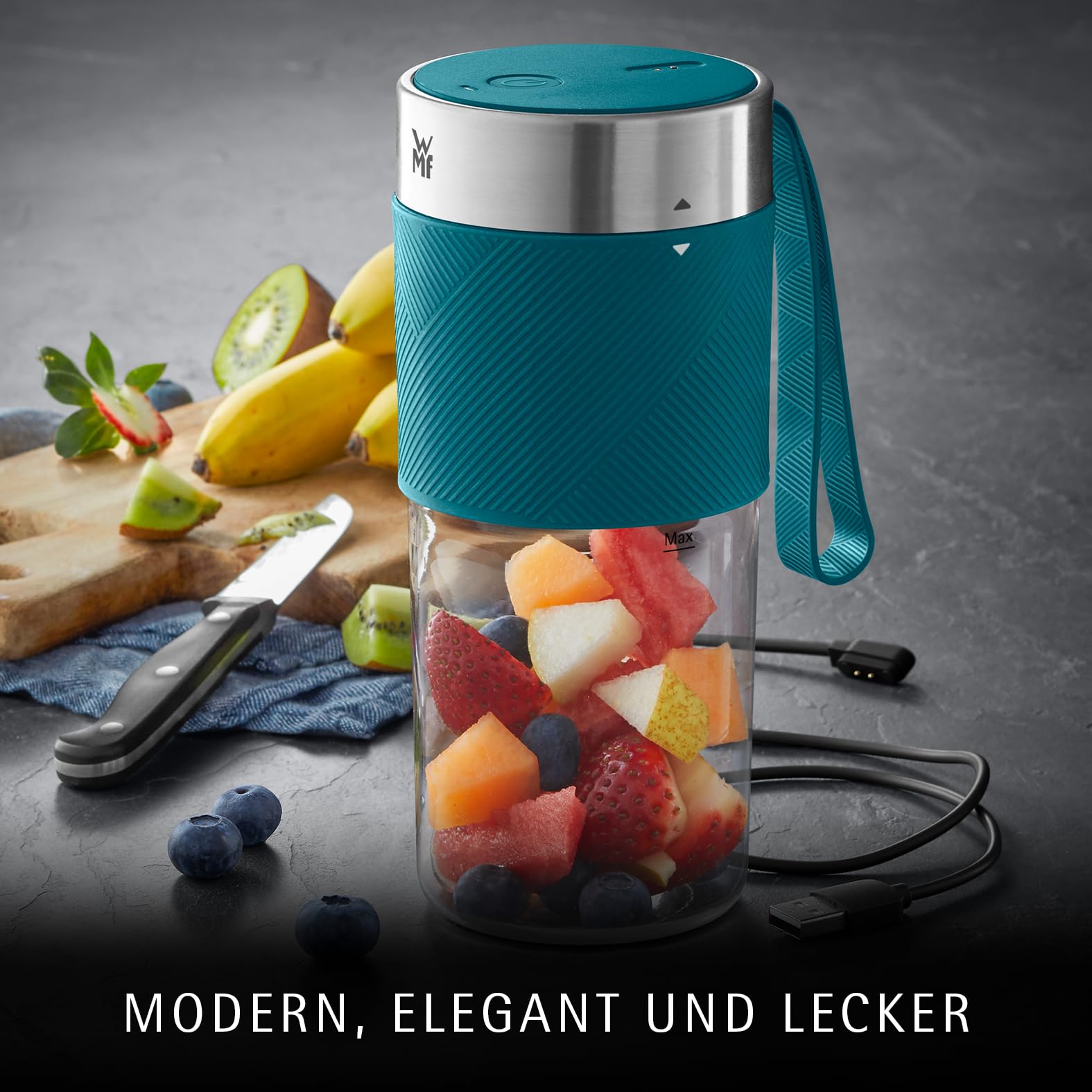 wmf-k-chenminis-mix-on-the-go-300-ml-tragbarer-usb-smoothie-maker-wiederaufladba image 2