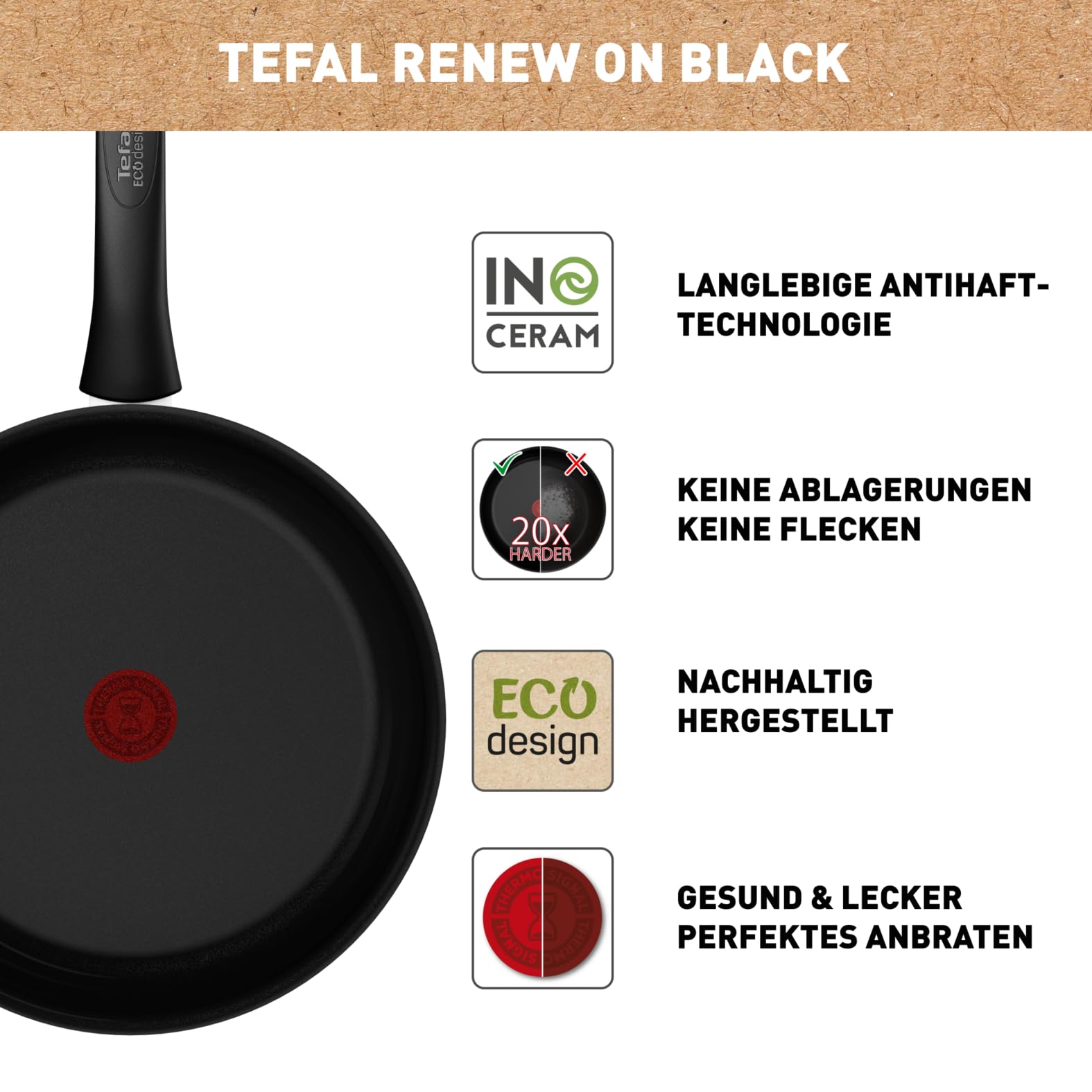 tefal-renew-on-black-c43506-bratpfanne-28-cm-keramikversiegelung-recycelt-thermo image 4