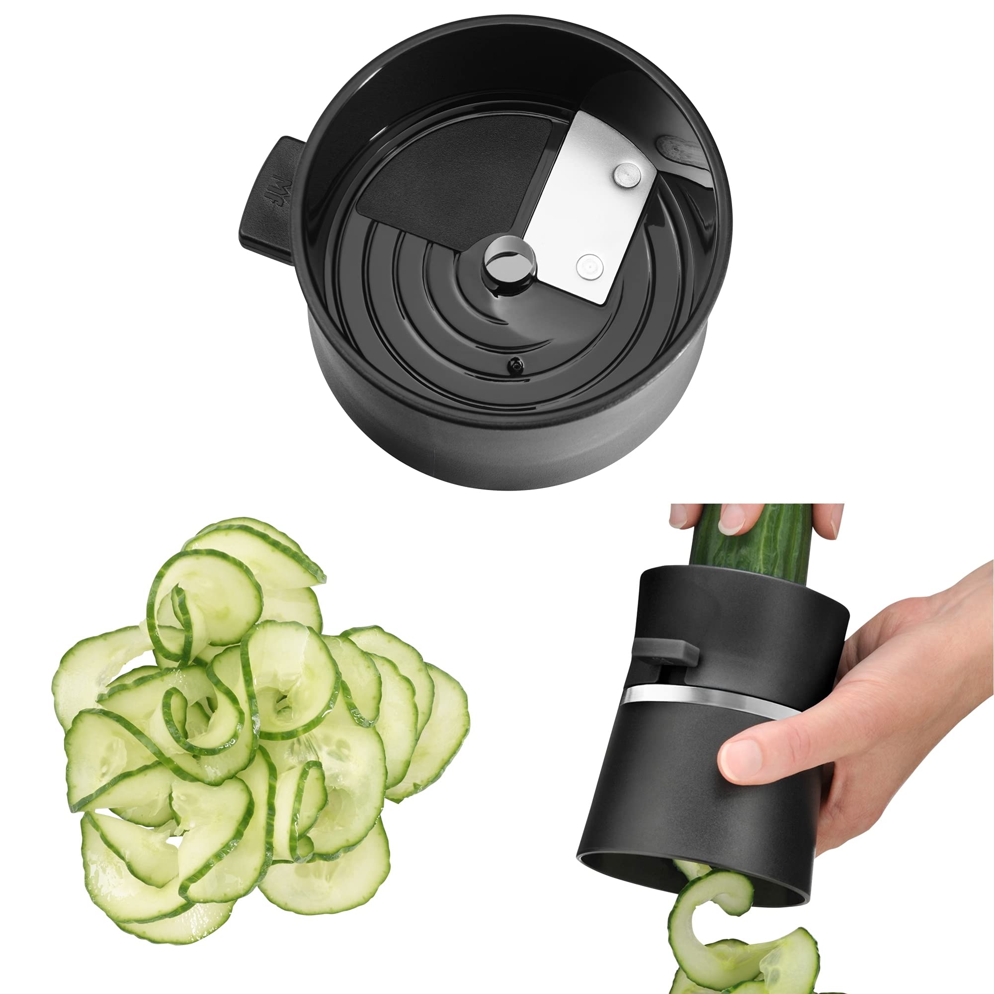 wmf-gourmet-spiralschneider-manuell-14-cm-mit-restehalter-2-eins-tze-f-r-streife image 5