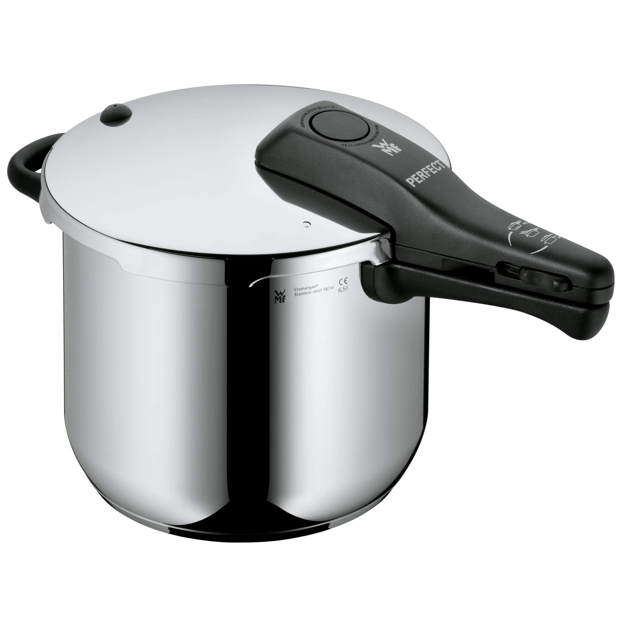wmf-perfect-schnellkochtopf-6-5-l-mit-dichtungsring-induktion-cromargan-edelstah image 1