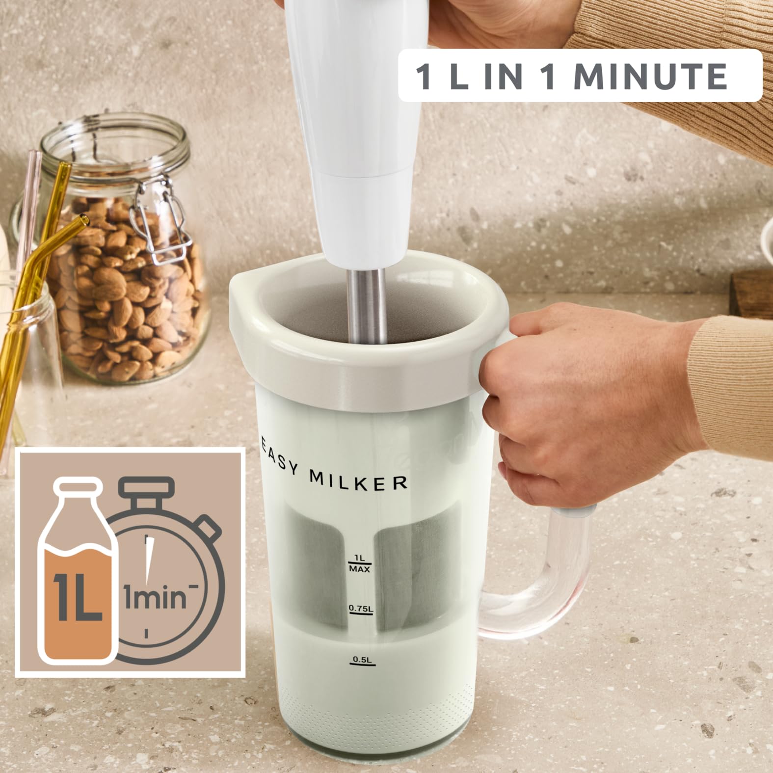 tefal-easy-milker-vz700ae0-pflanzenmilchmaschine-1-liter-in-1-minute-kompatibel- image 4