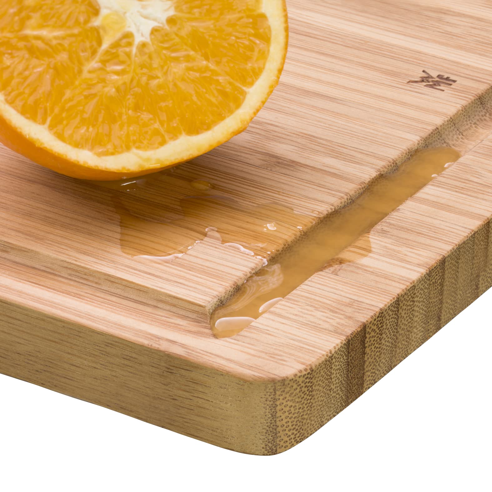 wmf-schneidebrett-bambus-natur-45-x-30-x-1-9-cm-gro-es-holzbrett-mit-saftrille-k image 3
