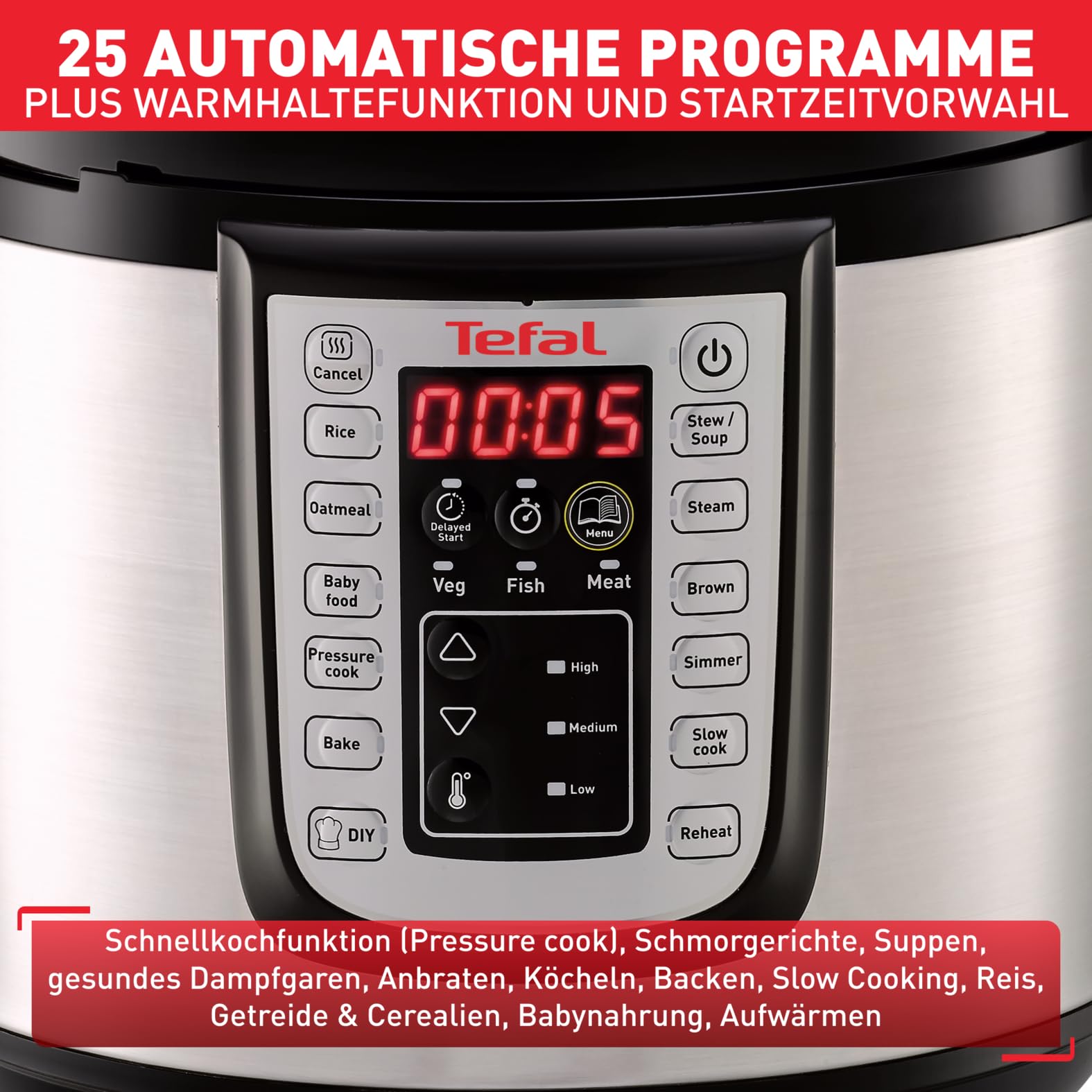 tefal-fast-delicious-cy505e-multikocher-elektrischer-schnellkochtopf-6-l-25-auto image 5