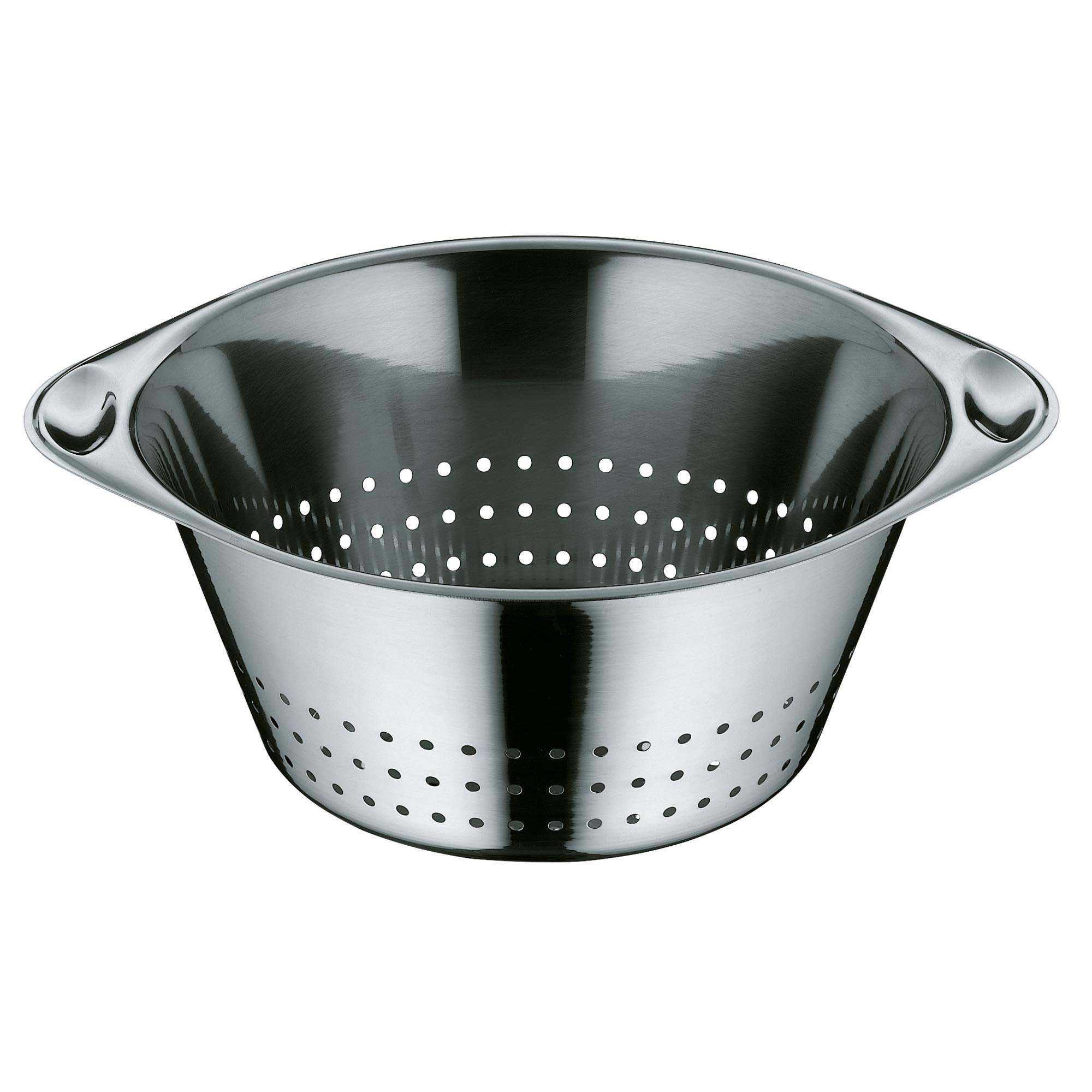 wmf-gourmet-sieb-24-cm-edelstahl-seiher-mit-gro-en-l-chern-cromargan-18-10-sp-lm image 1