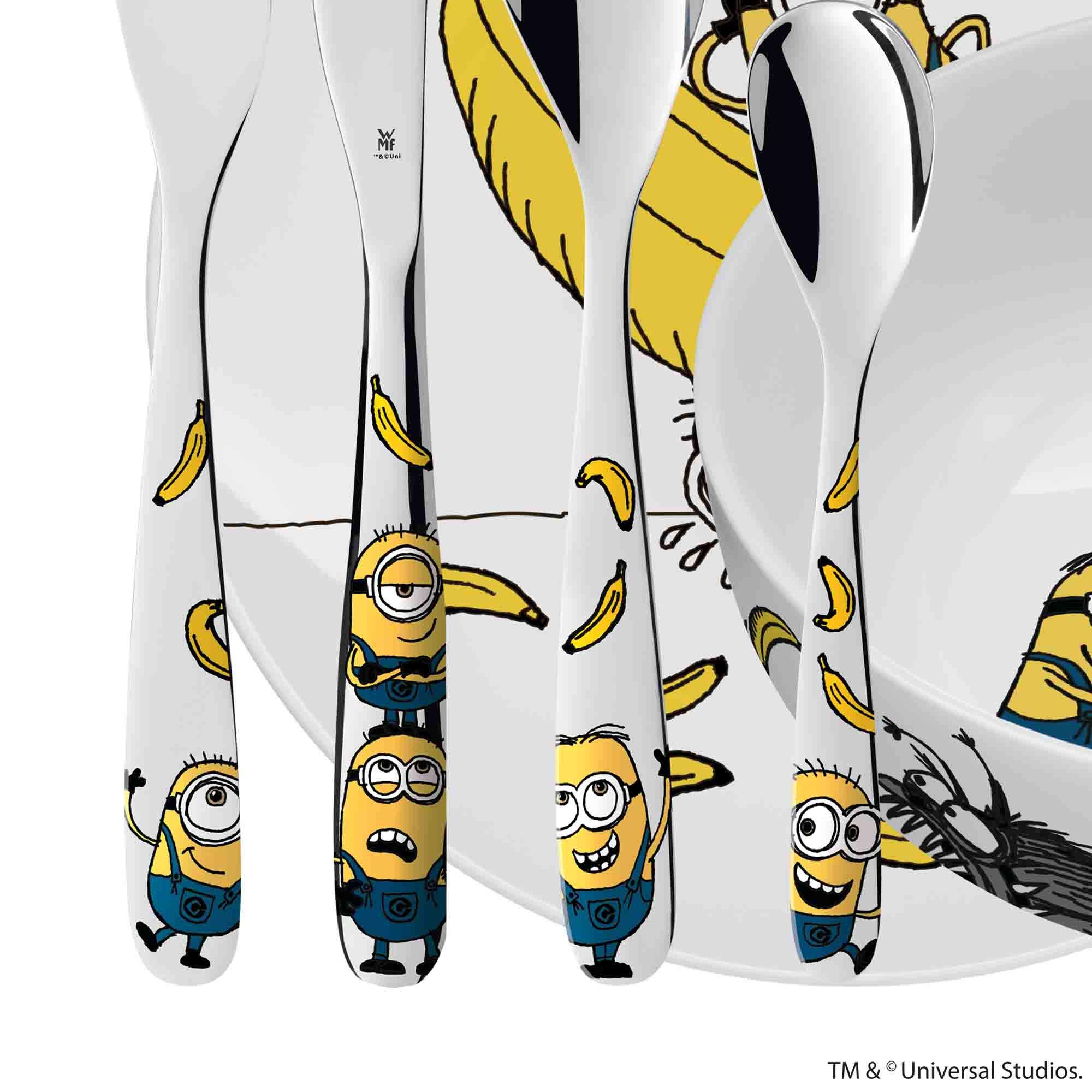wmf-minions-kinder-geschirrset-6-teilig-mit-kinderbesteck-cromargan-edelstahl-ab image 4