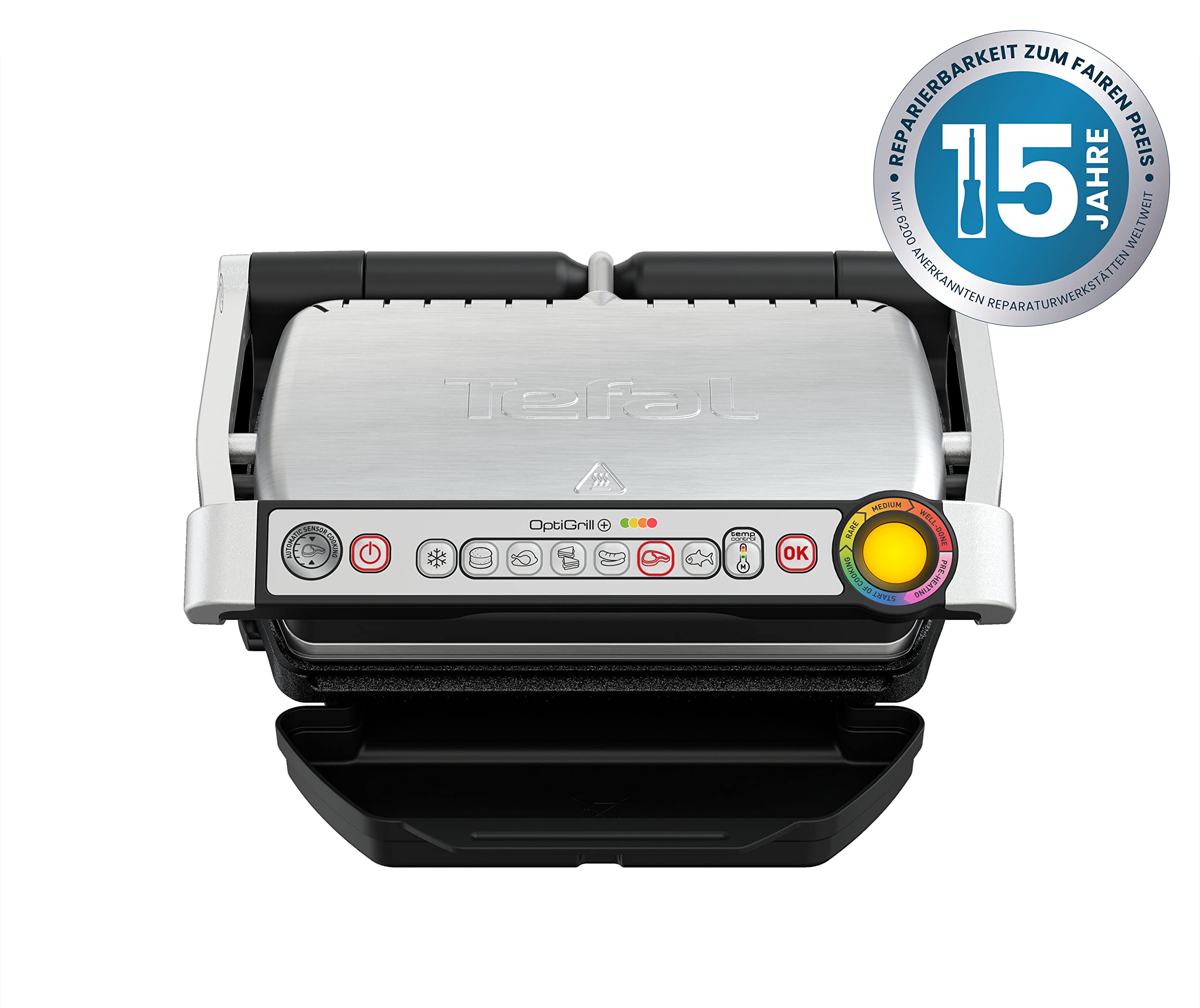 tefal-gc712d-optigrill-kontaktgrill-6-intelligente-programme-automatische-dicken image 2
