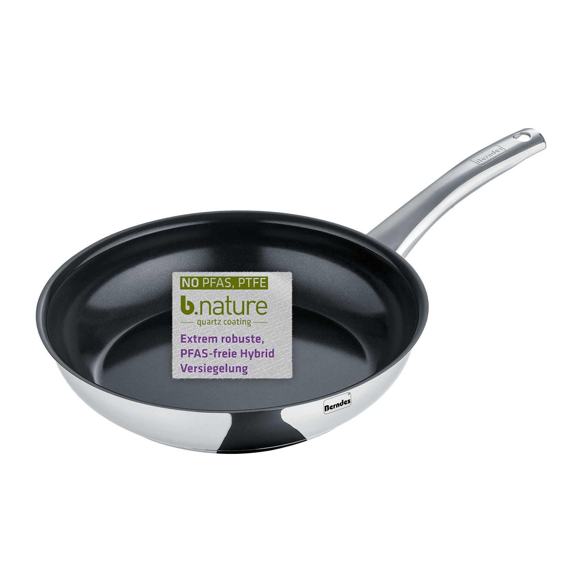 berndes-napoli-bratpfanne-28-cm-edelstahl-mit-quarz-versiegelung-b-nature-pfas-f image 1